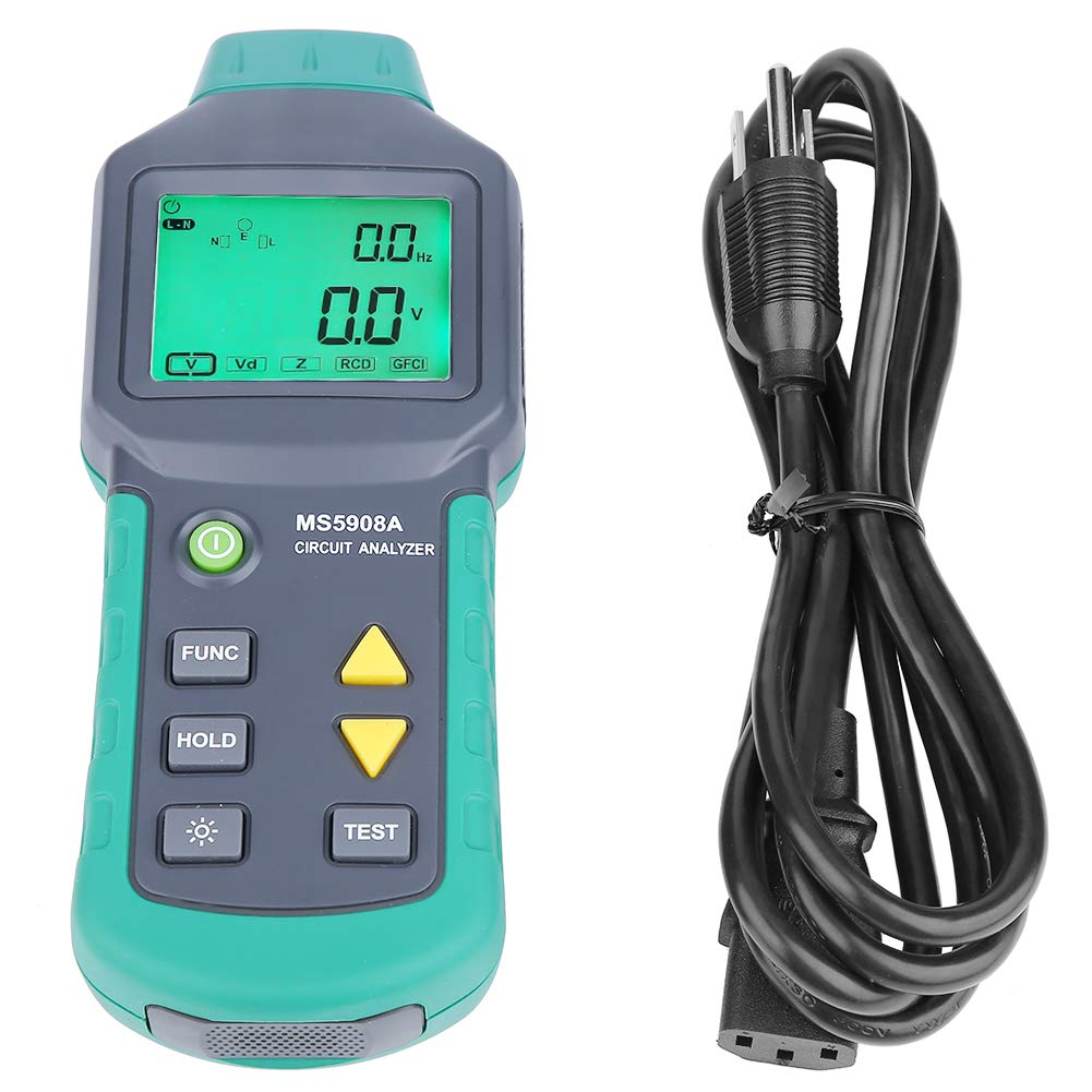 LCD Circuit Analyzer, AC100-240V RMS Circuit Analyzer Tester MS5908A/MS5908C