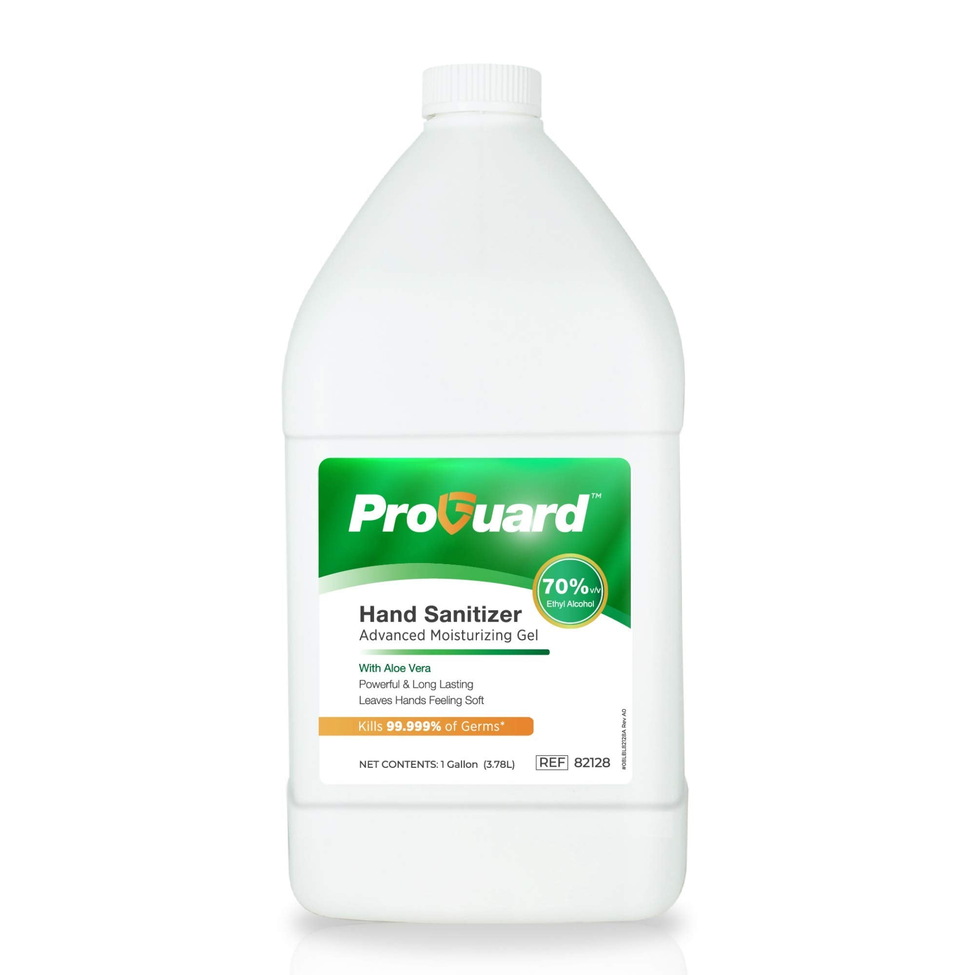 ProGuard Hand Sanitizer Gel, 70% Ethyl Alcohol with Aloe Vera, 1 Gallon