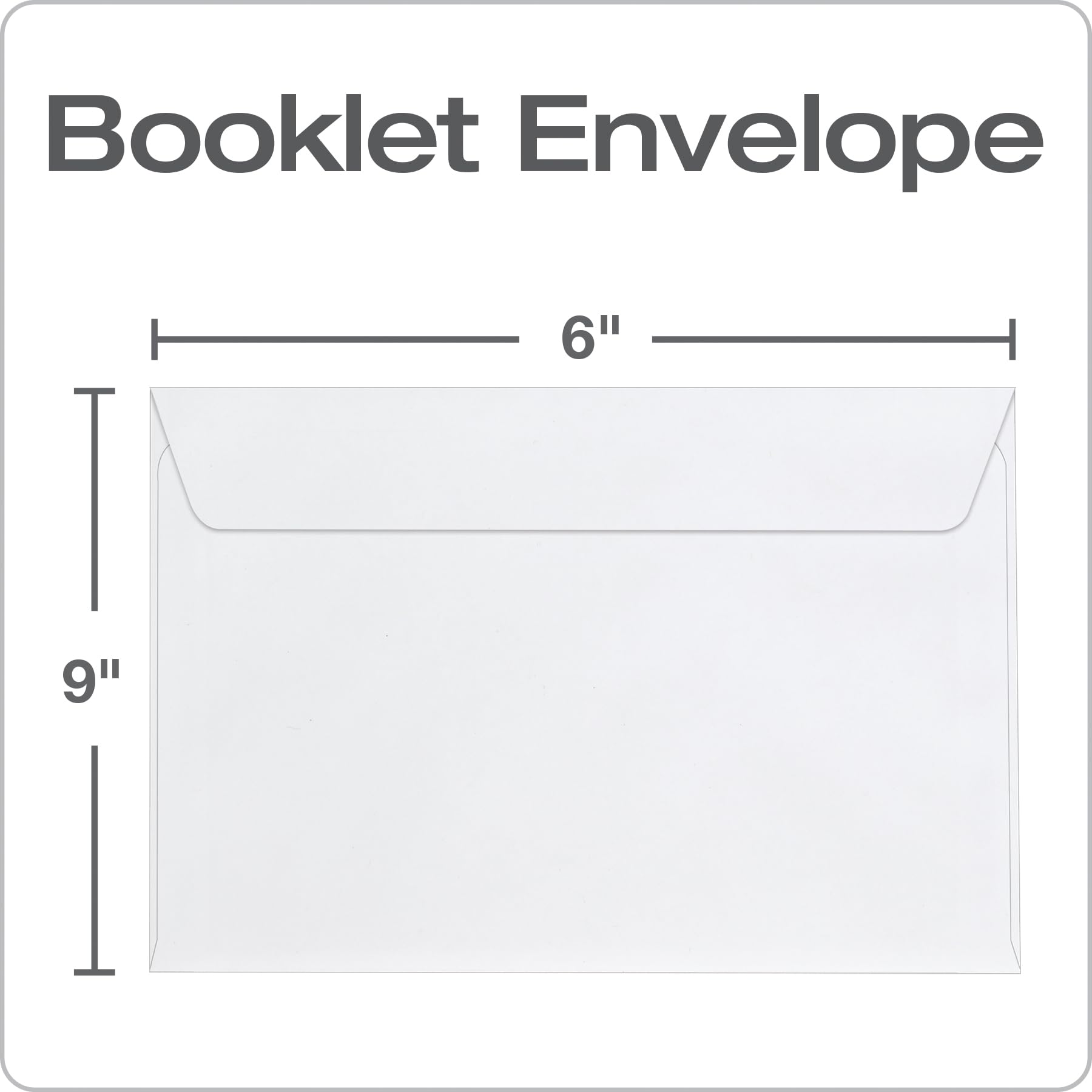 [100 Pack/Box] Columbian No Window Envelopes, 6 x 9 Inches, White, Gummed Closure (COLO915)