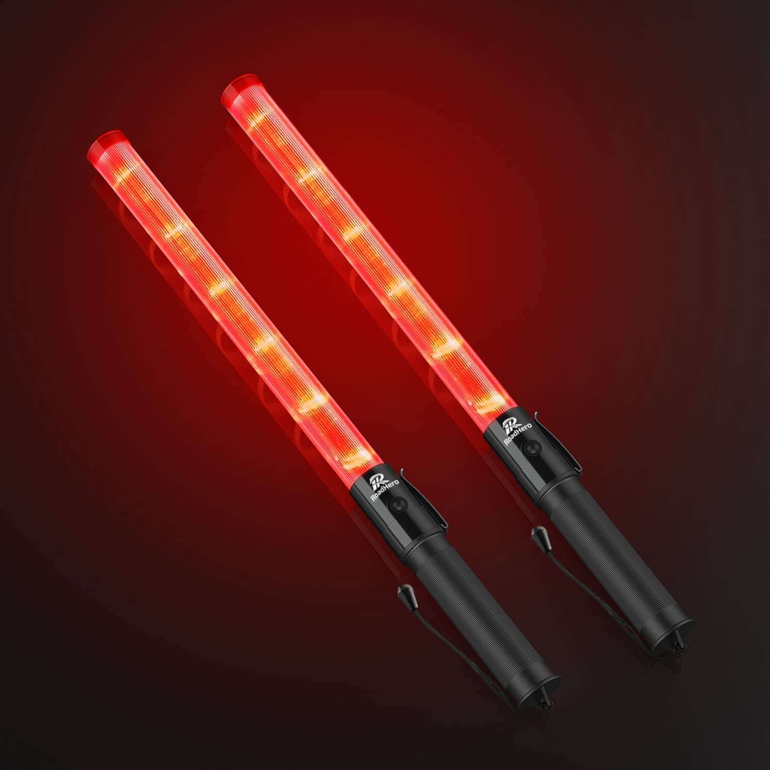 [2 / 4 Pack] Traffic Wand, 21 Inch Led Traffic Control Baton
