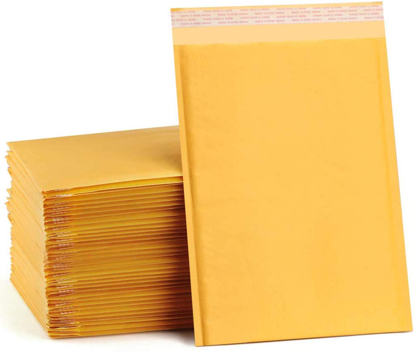 [25 Pack] 10x12.5 Inch Kraft Bubble Mailers Self Seal