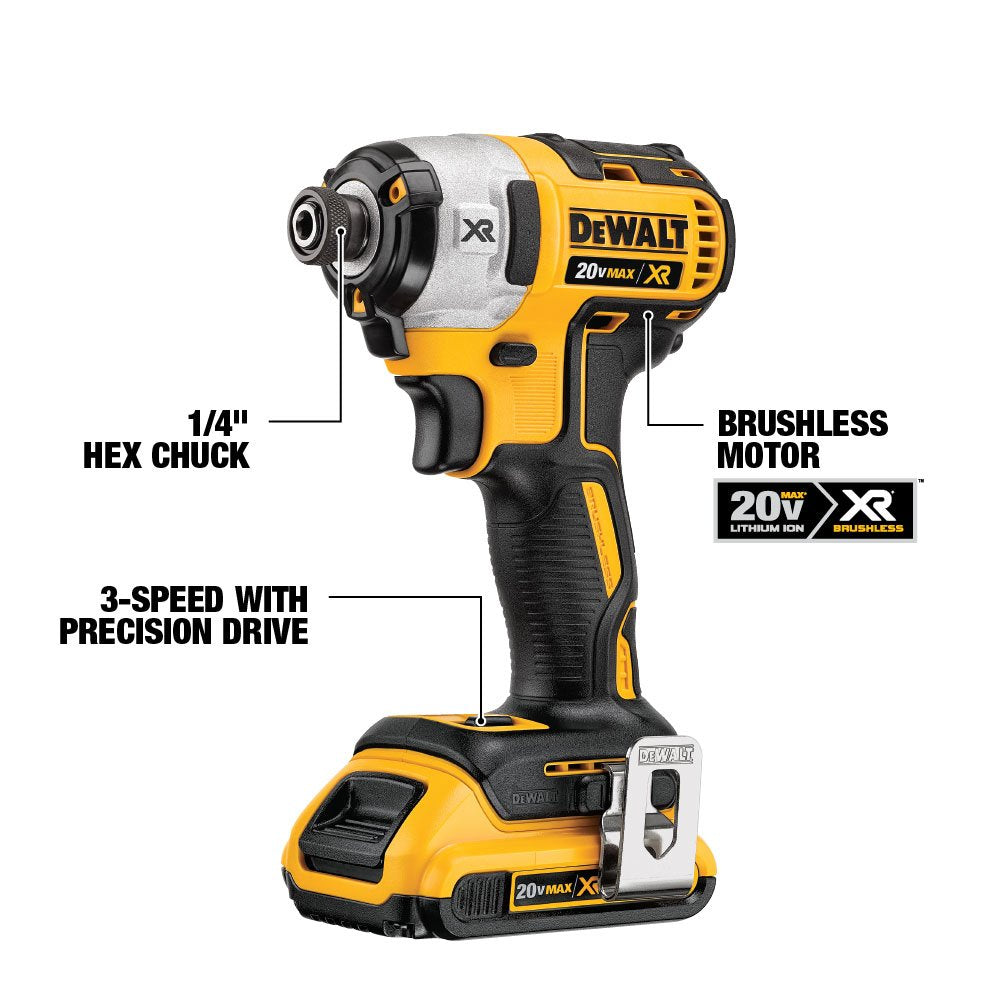 DEWALT 20V MAX Hammer Drill and Impact Driver, Cordless Power Tool Combo Kit with 2 Batteries and Charger (DCK299M2)