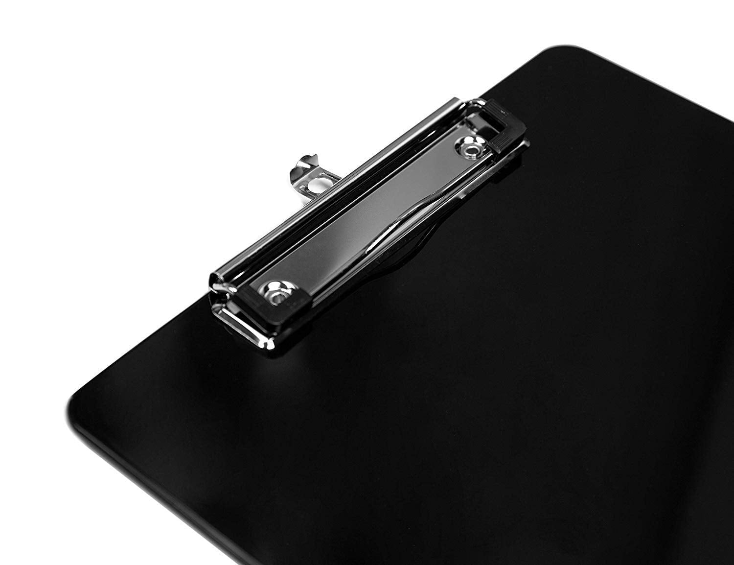 Black Plastic Clipboards (Set of 6 or 12) Multipack - 12.5x9 Inch Clipboard Holds 100 Sheets