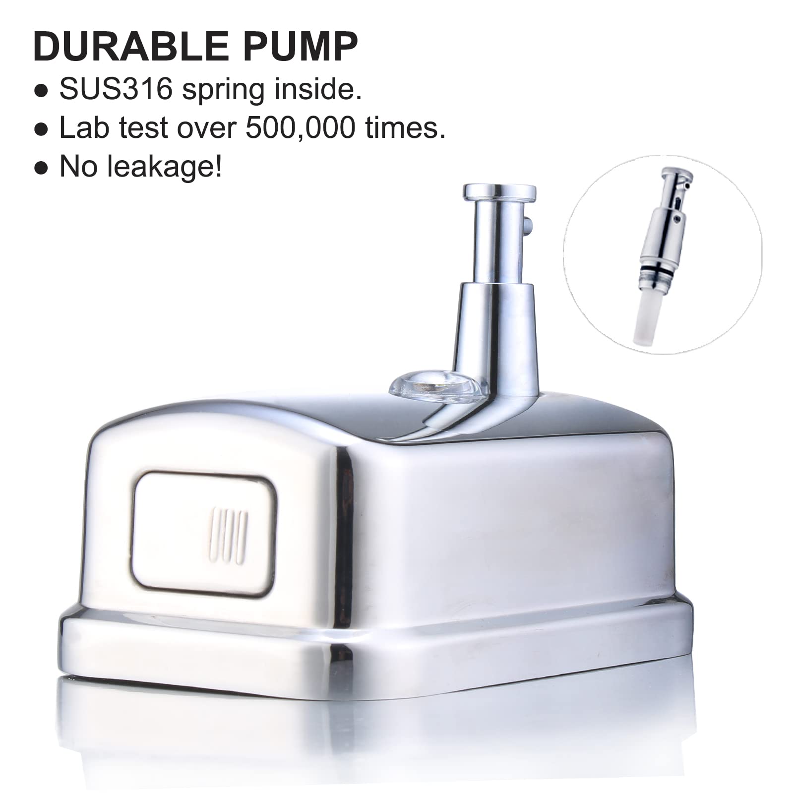 Commercial Soap Dispenser Wall Mount Stainless Steel (17 Fl Oz / 34 Fl Oz)