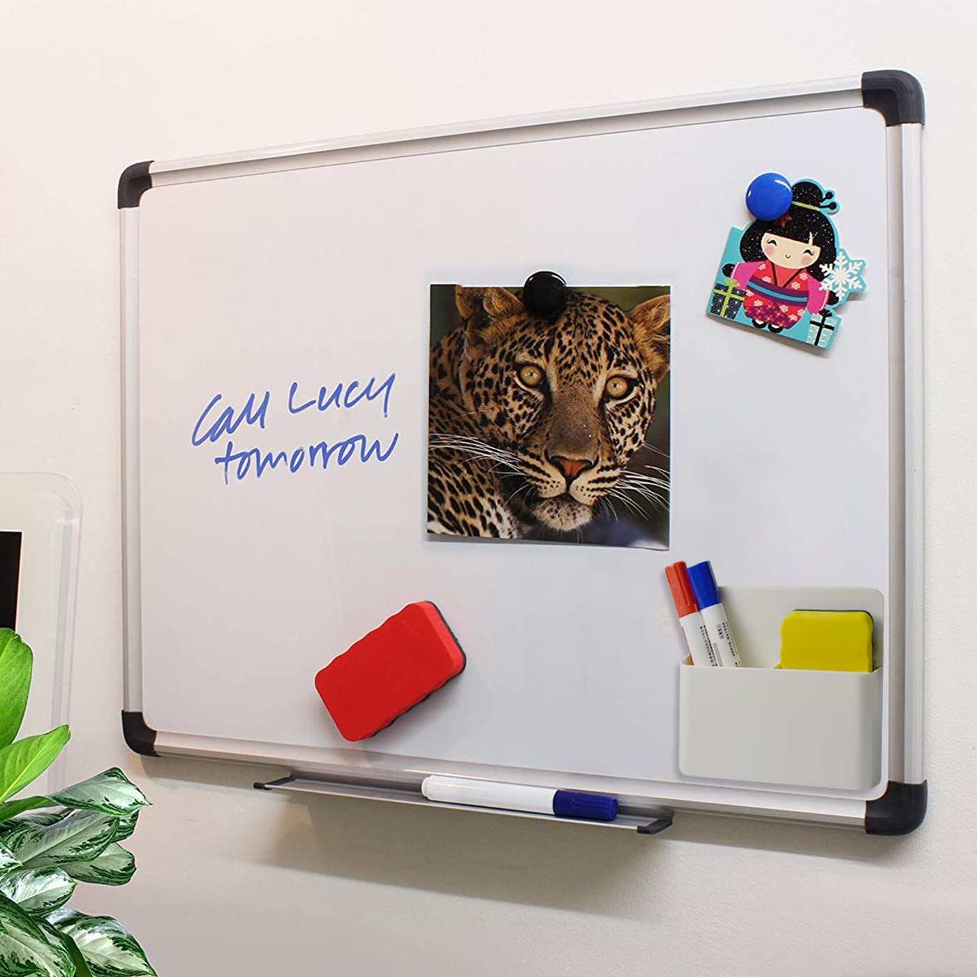 [1 CT] Magnetic Dry-Erase Marker Holder