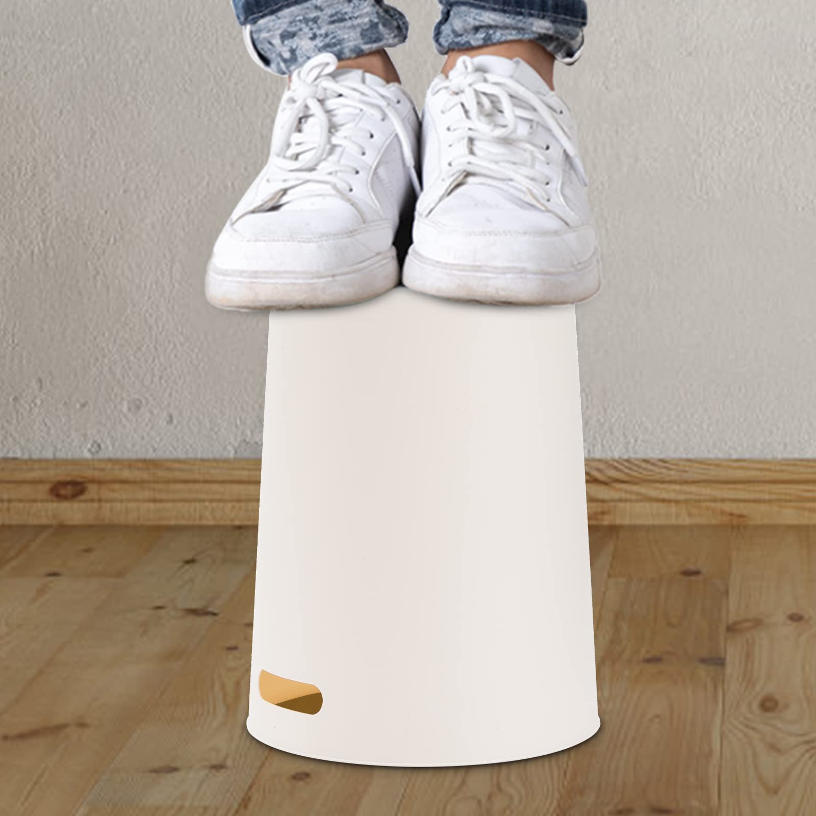 6 Pack Small Trash Can, 1.5 Gallon Round Plastic