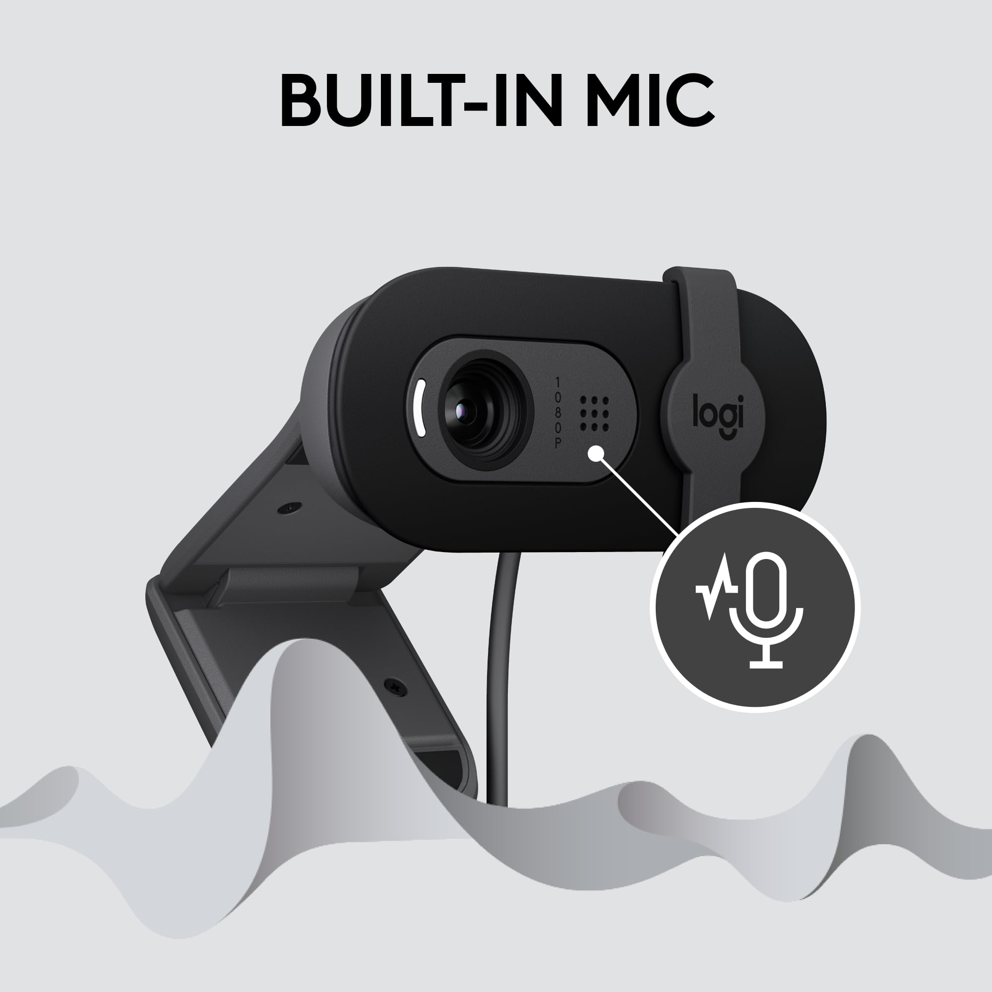 [1 PC] HD Webcam, 720p / 1080p, Widescreen with Mic, Video Calling