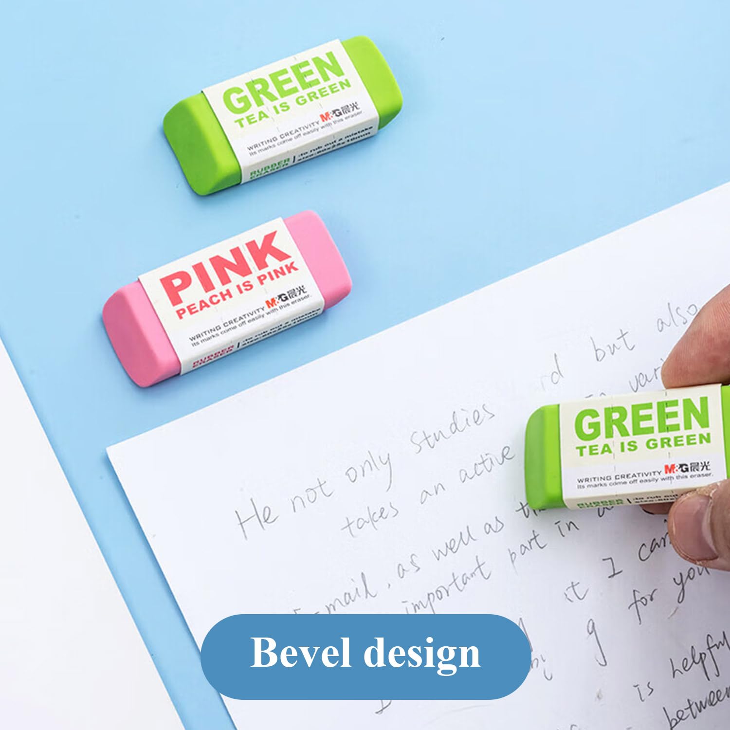 8 Pack Large Erasers Pencil Erasers (Random Colors)