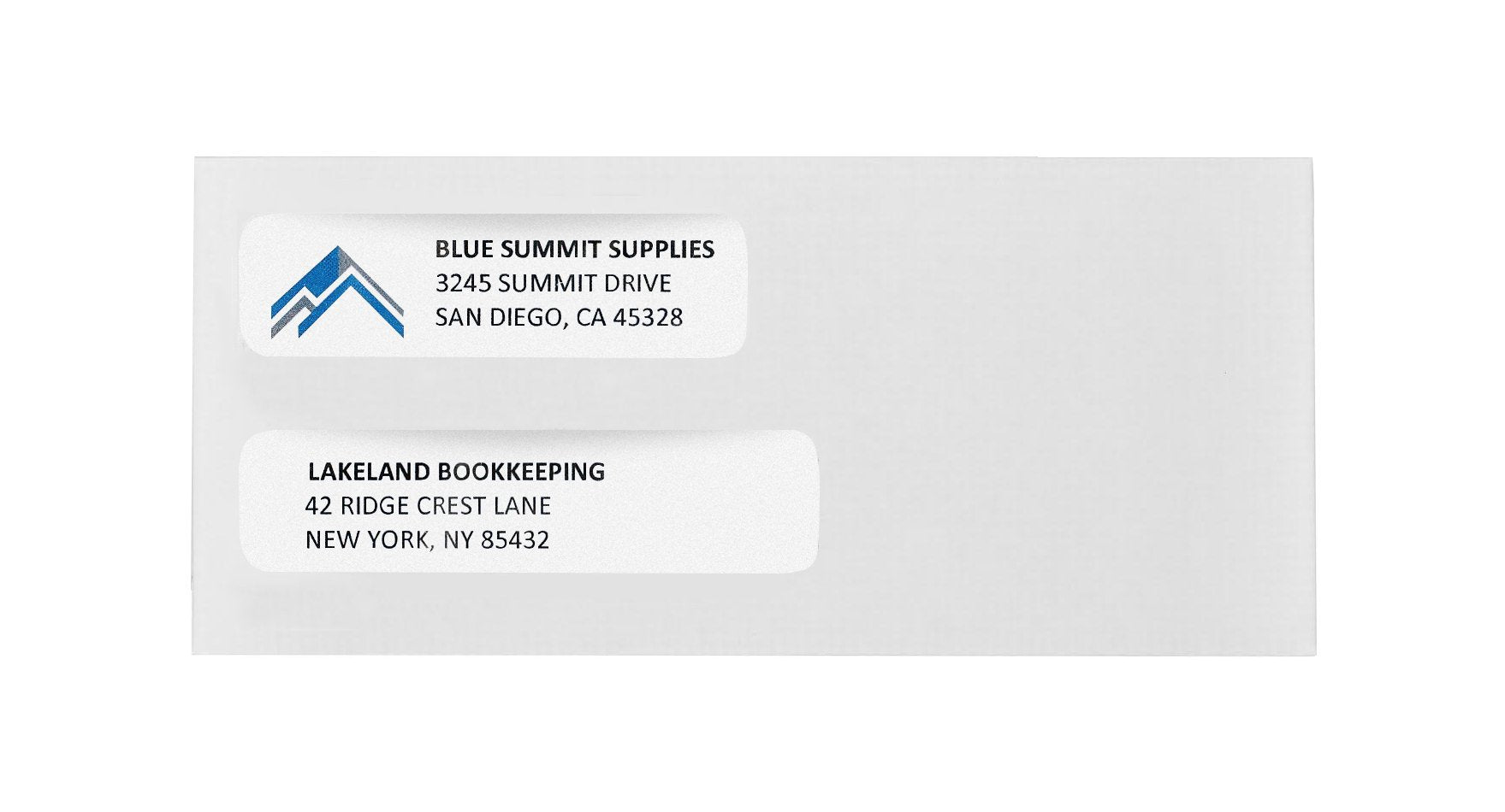 [500 Pack] No. 10 Flip and Seal Double Window Security Envelopes - Size 4 1/8 X 9 ½ Inch