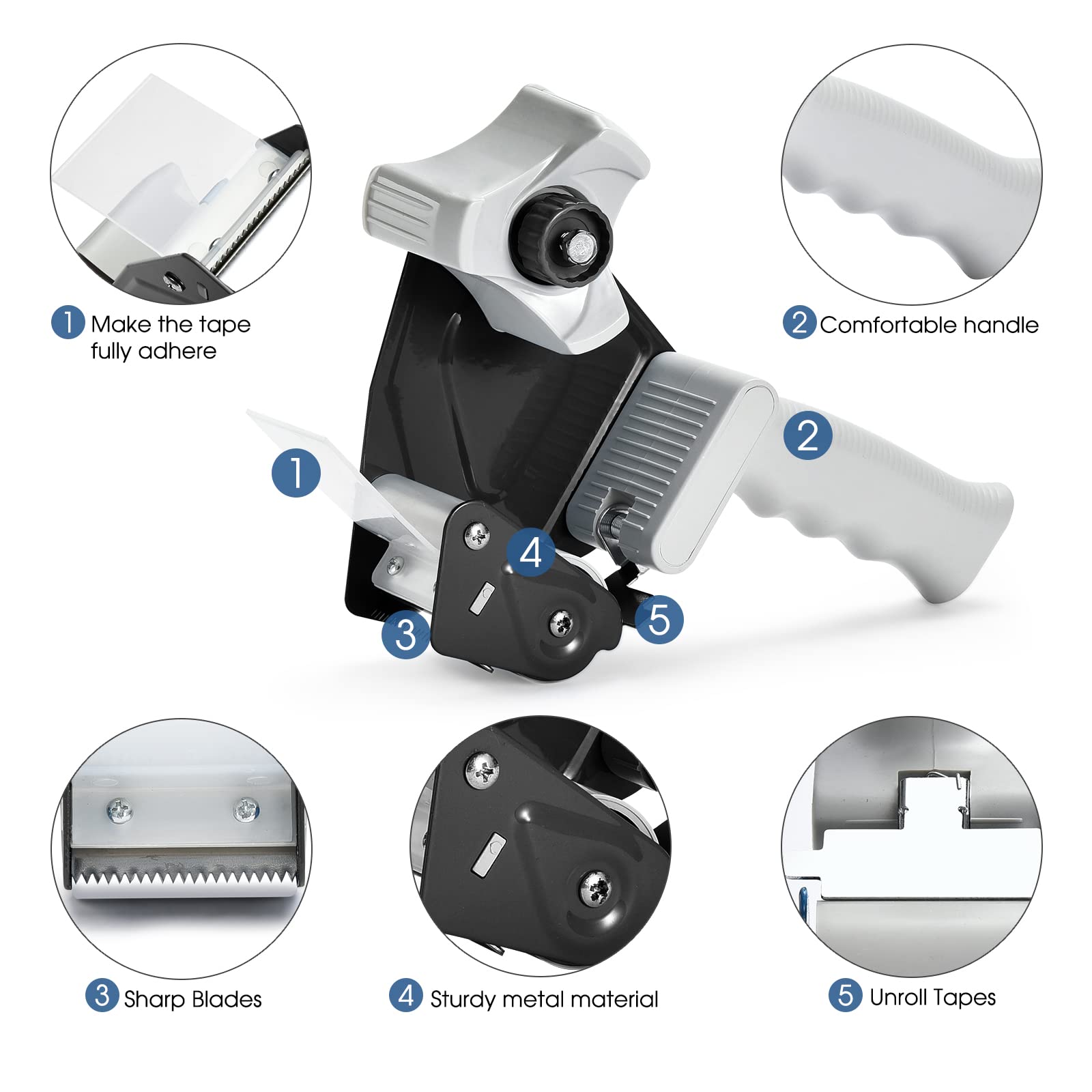 Packing Tape Dispenser Gun, Pacific Mailer 2 Inch