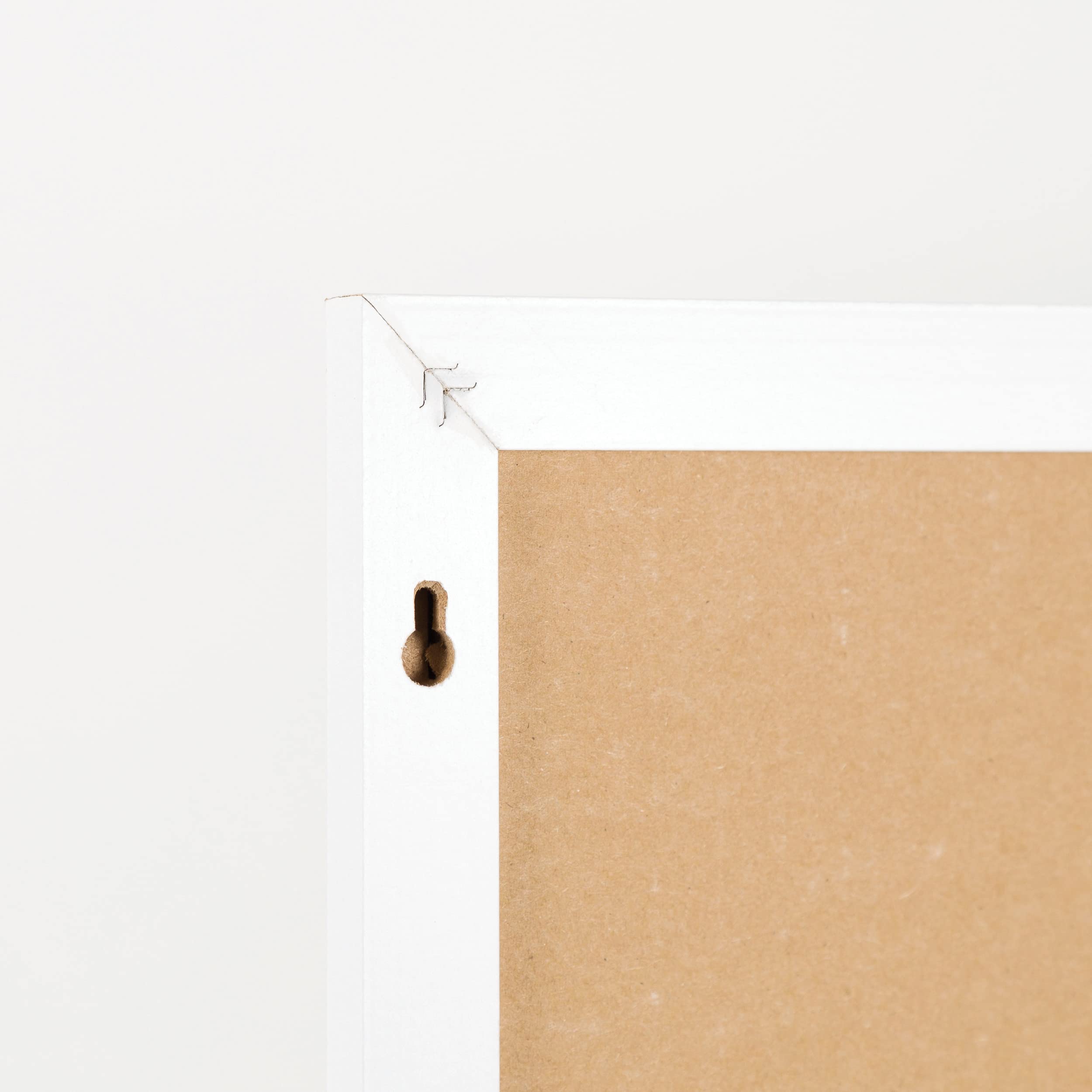 [1 PC] Linen Bulletin Board with White Wood Frame, 23" x 17"