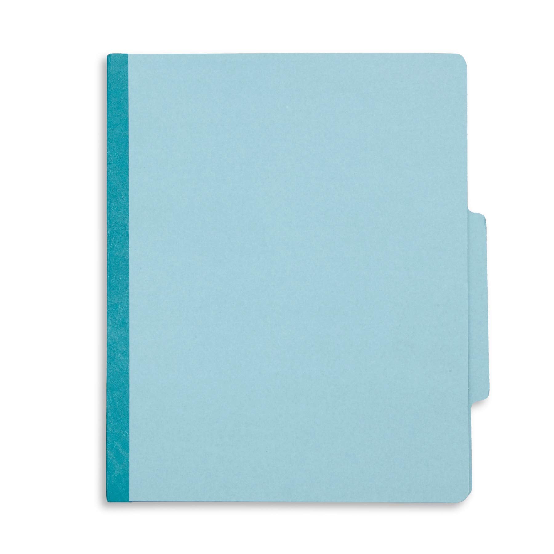 Blue Summit Supplies Light Blue Classification Folders, 3 Dividers, Letter Size with 2 Inch Tyvek Expansions, 8 Section , 10 Pack