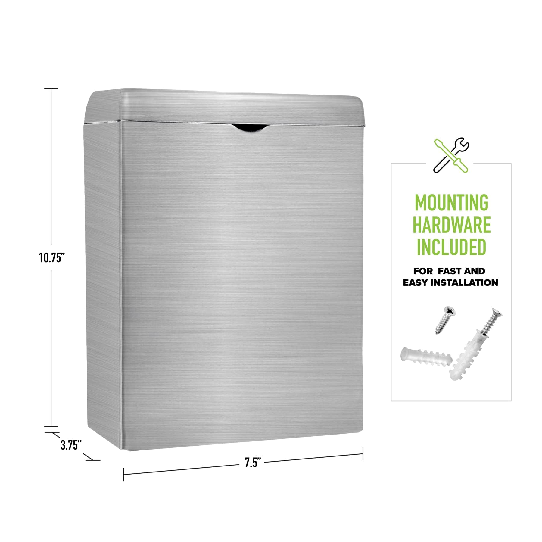 Sanitary Napkin Receptacle – Wall Mounted Tampon Holder For Bathroom