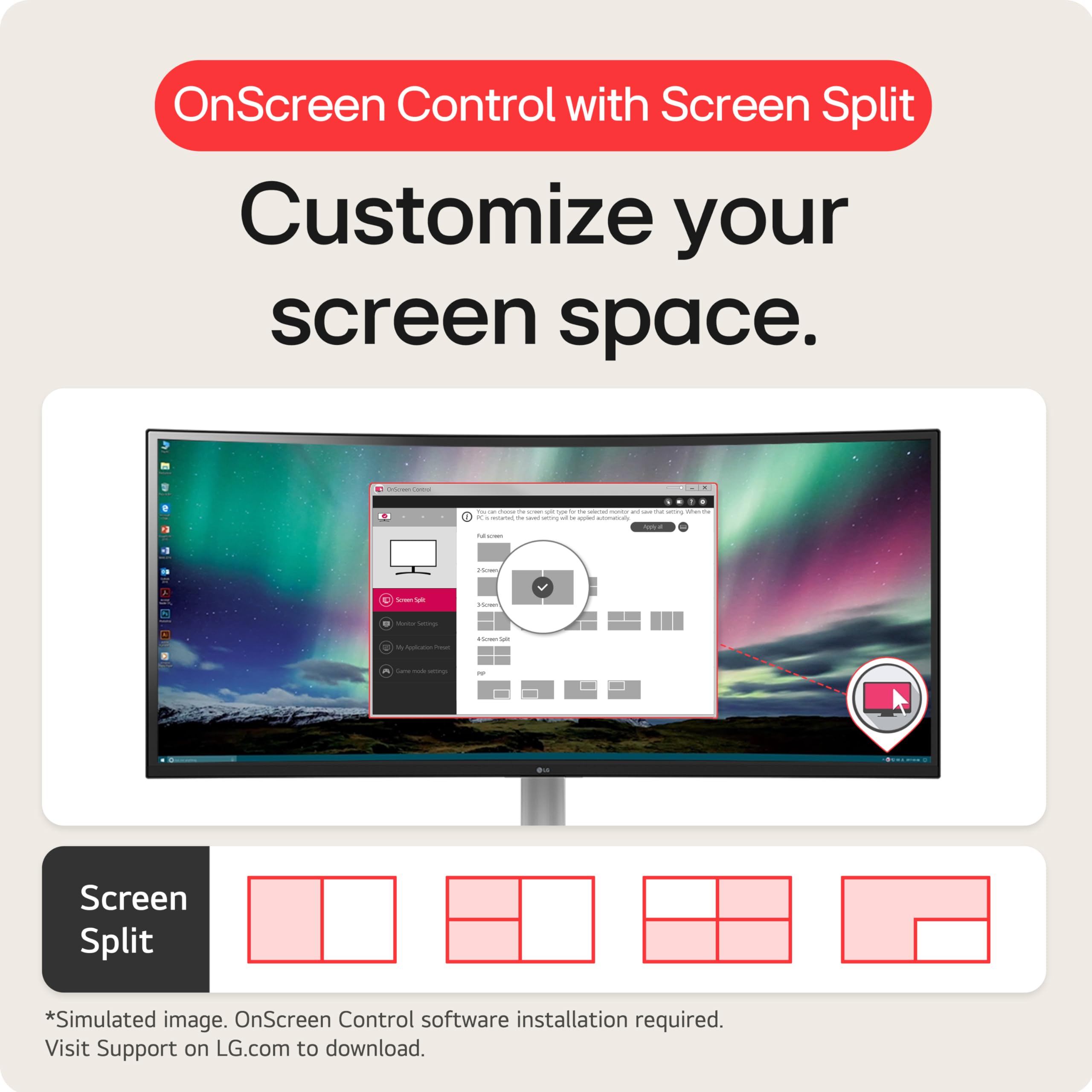 [32" Curved] LG 32MR50C-B FHD Curved Monitor 100Hz, AMD FreeSync, Tilt Stand (HDMI)