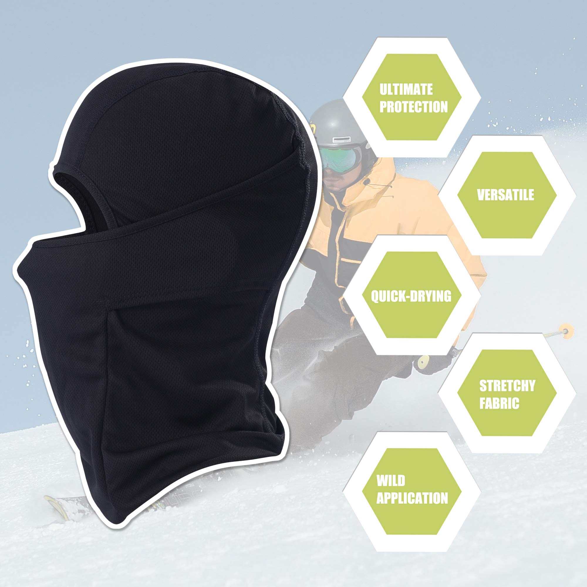 [1 PC] Face Mask Adjustable Windproof UV Protection Hood
