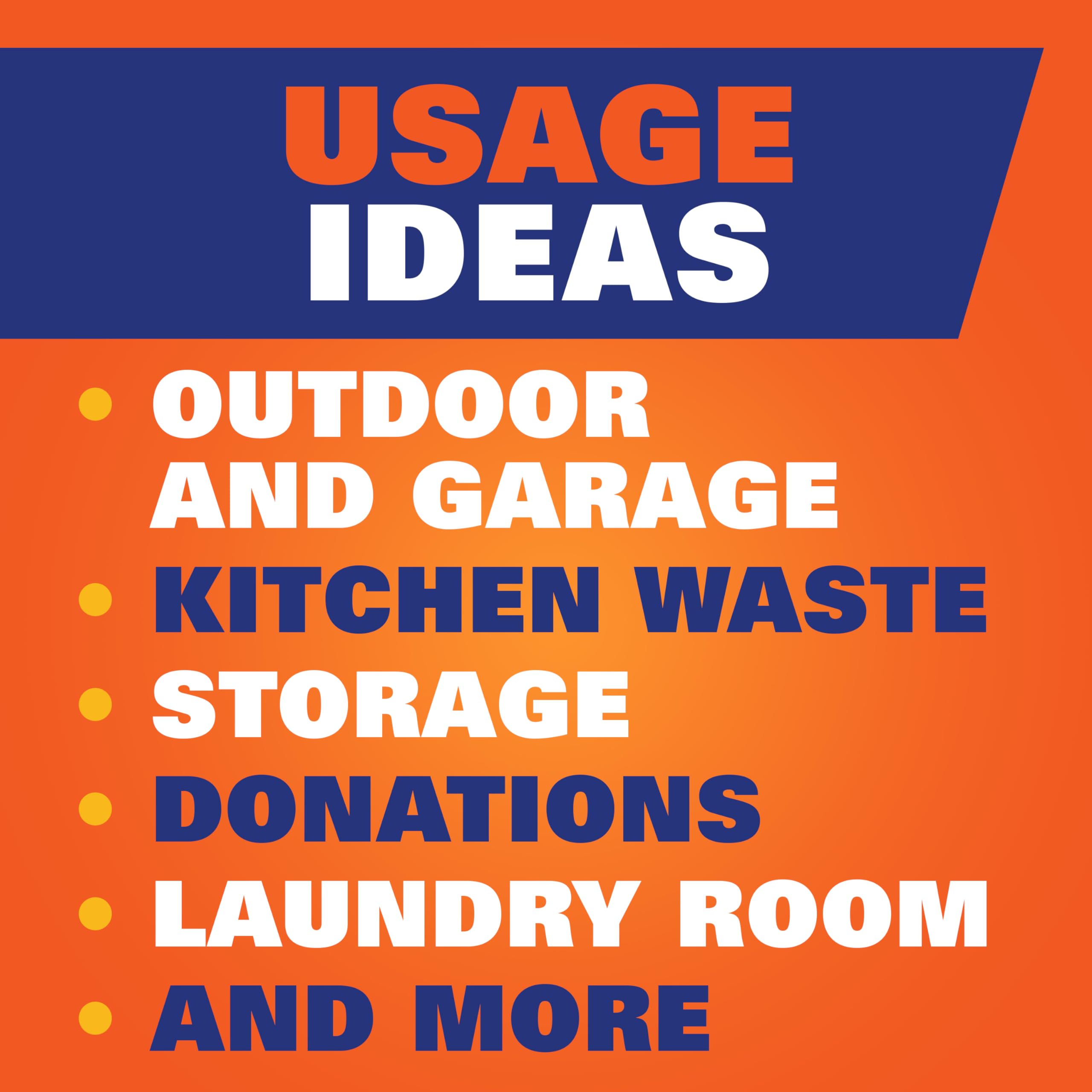 Hefty Ultra Large Trash Bags, Black, Fabuloso Lemon Scent, 30 Gallon, 50ct