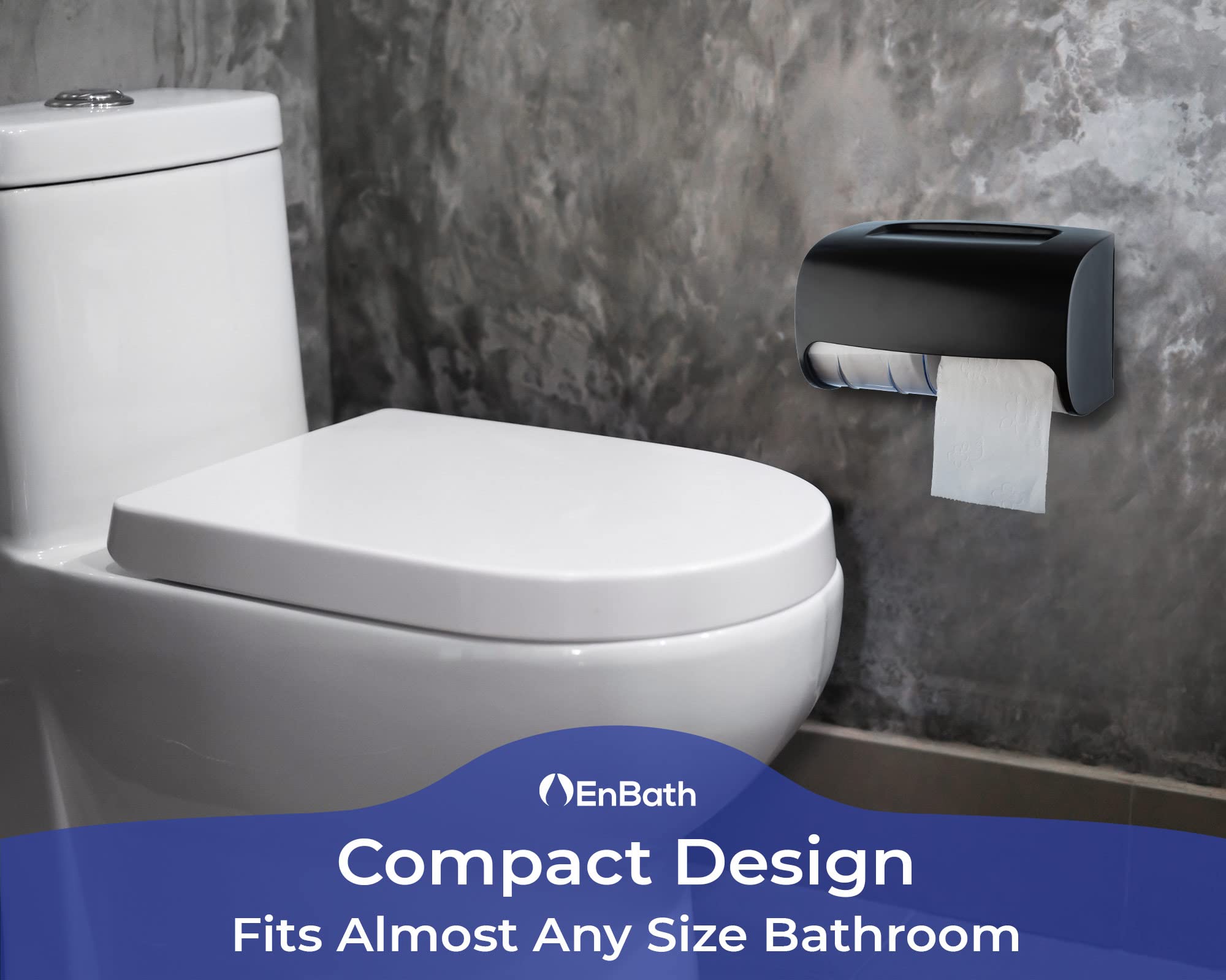 Commercial Toilet Paper Dispenser Wall Mount, Double (2 Roll)