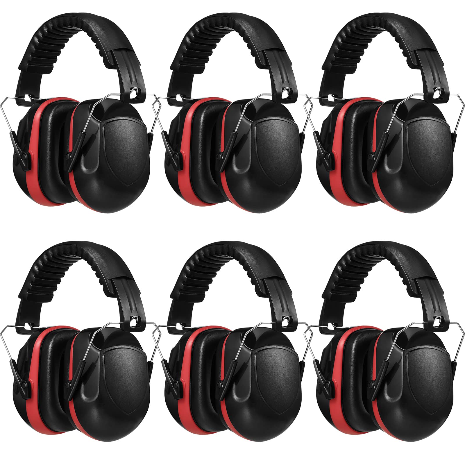 [6 PCS] Ear Protection, Noise Reduction, NRR 28dB Safety Hearing Ear Muffs