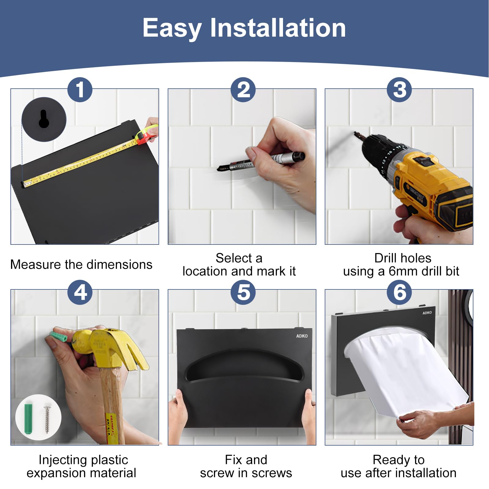 Toilet Seat Cover Dispenser Commercial Wall Mount