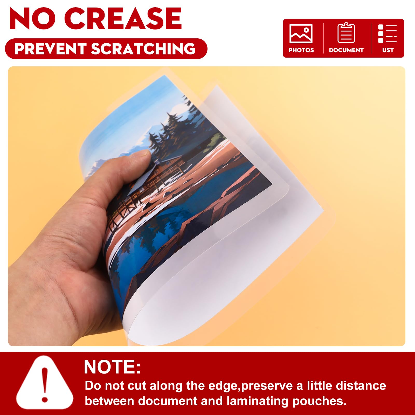 [150/300/500 Pack] Thermal Laminating Pouches, 3 Mil,9 x 11.5 Inches