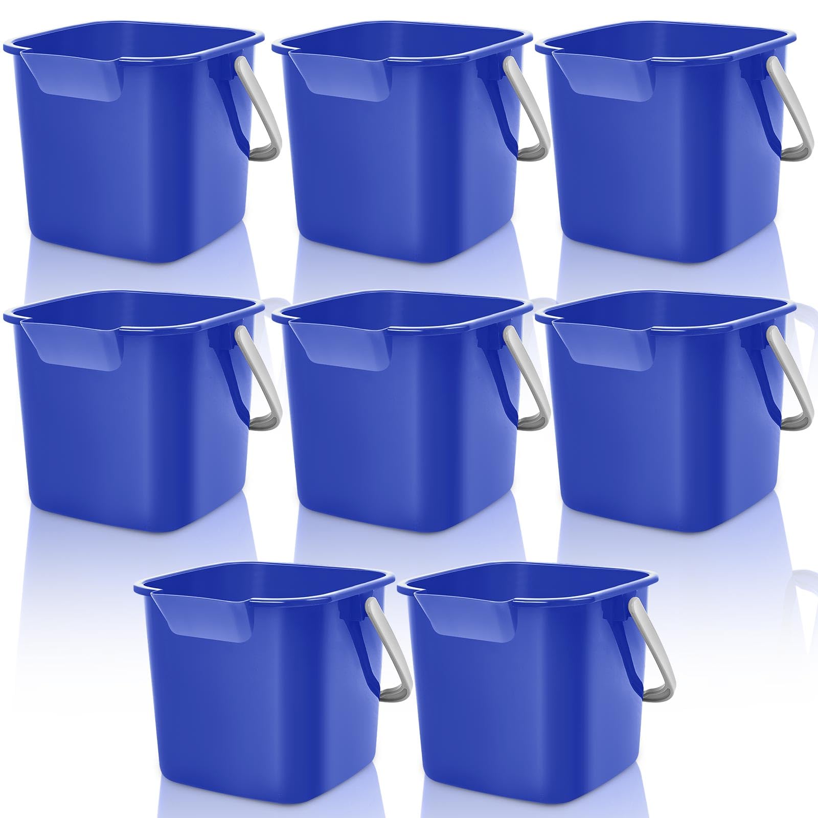 8 Pcs Sanitizing Bucket 3 Quart Cleaning Bucket (8 PCS)