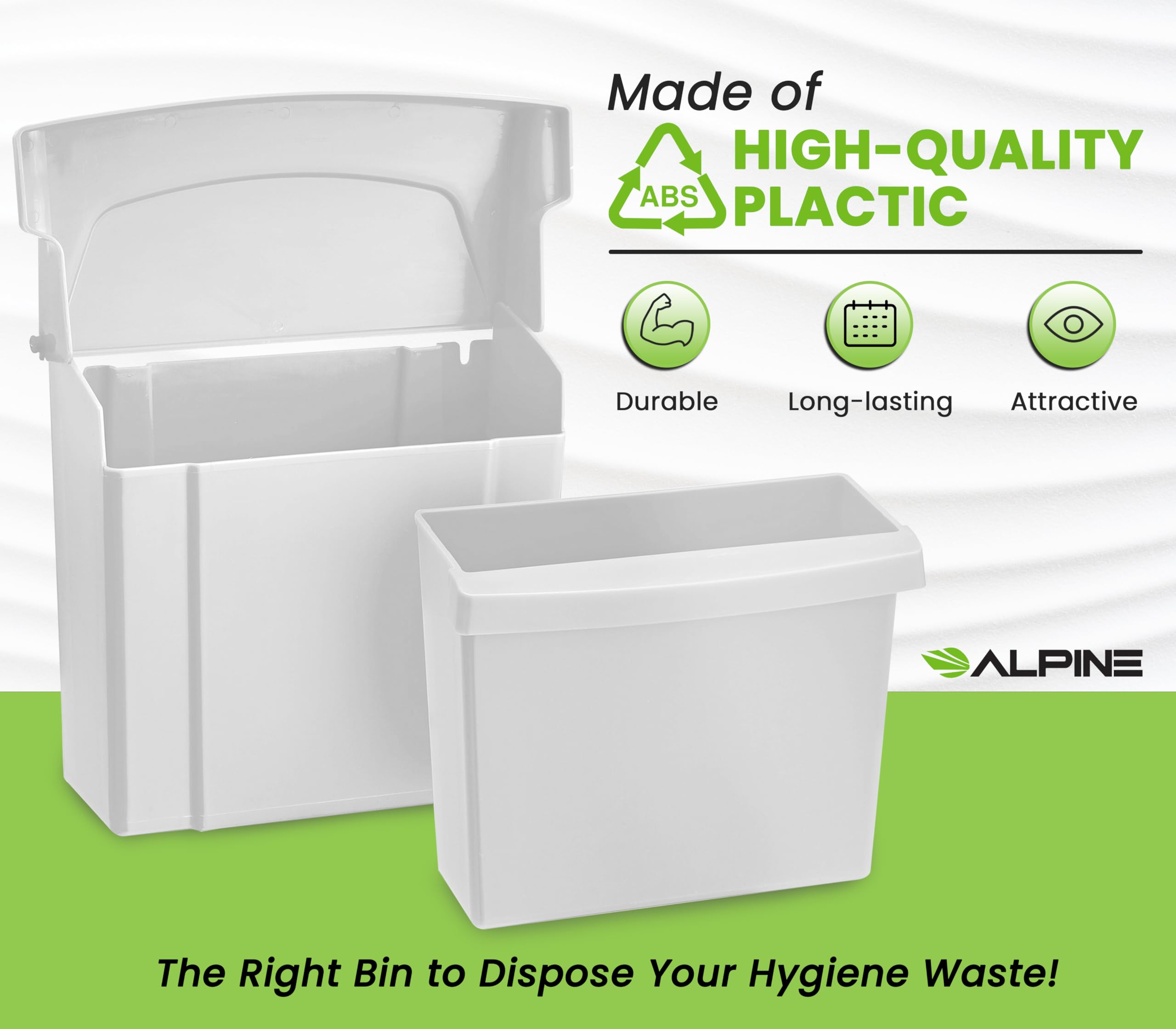 Sanitary Napkin Receptacle - Feminine Hygiene Disposal Container