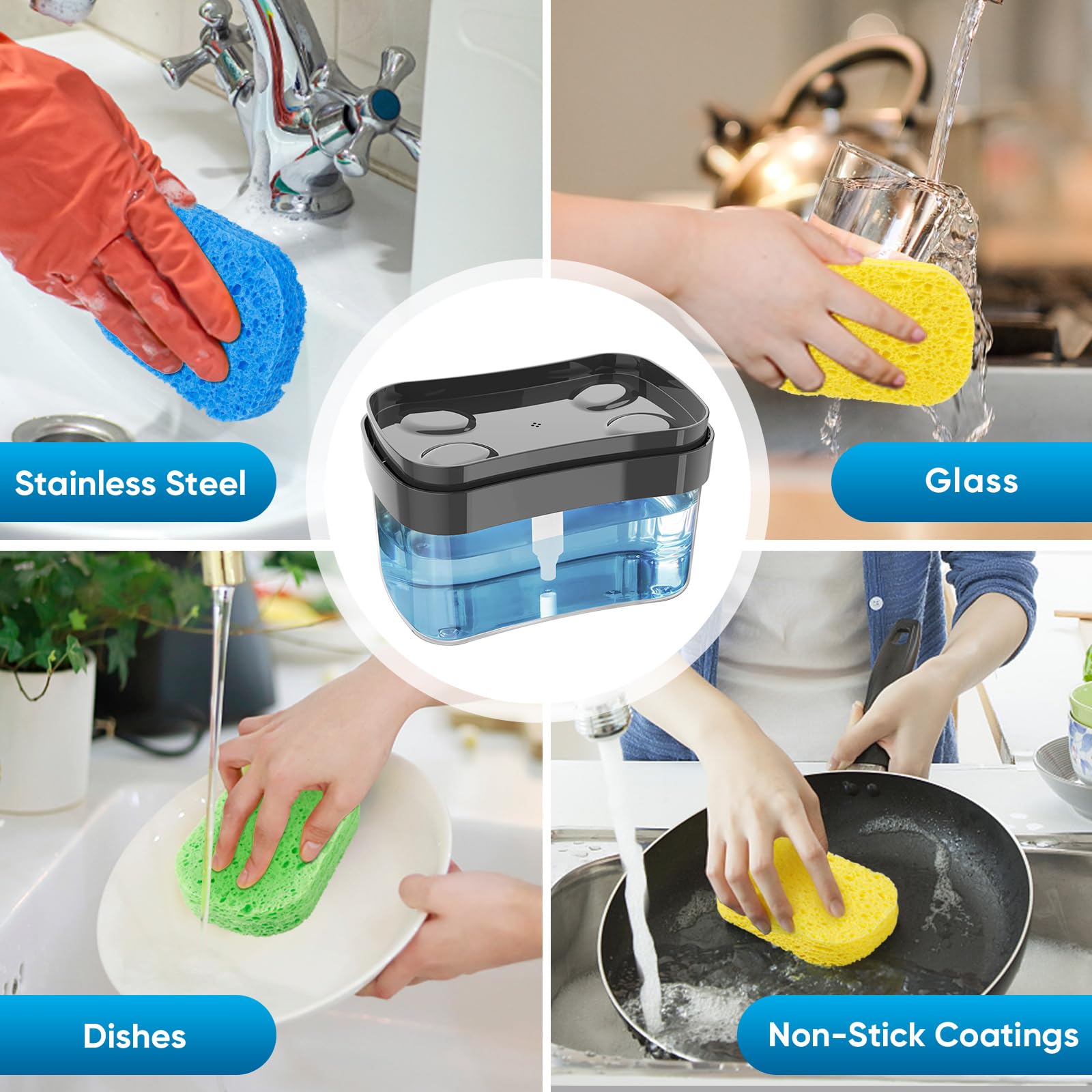 Heavy Duty Scrub Sponges Kitchen 12pcs/24pcs