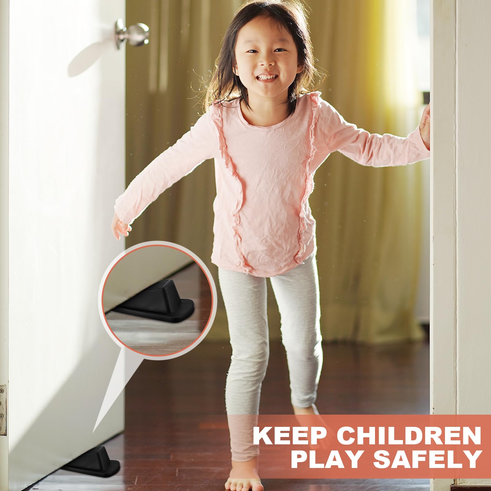 18/36/72 Pcs Rubber Door Stoppers for Bottom of Door