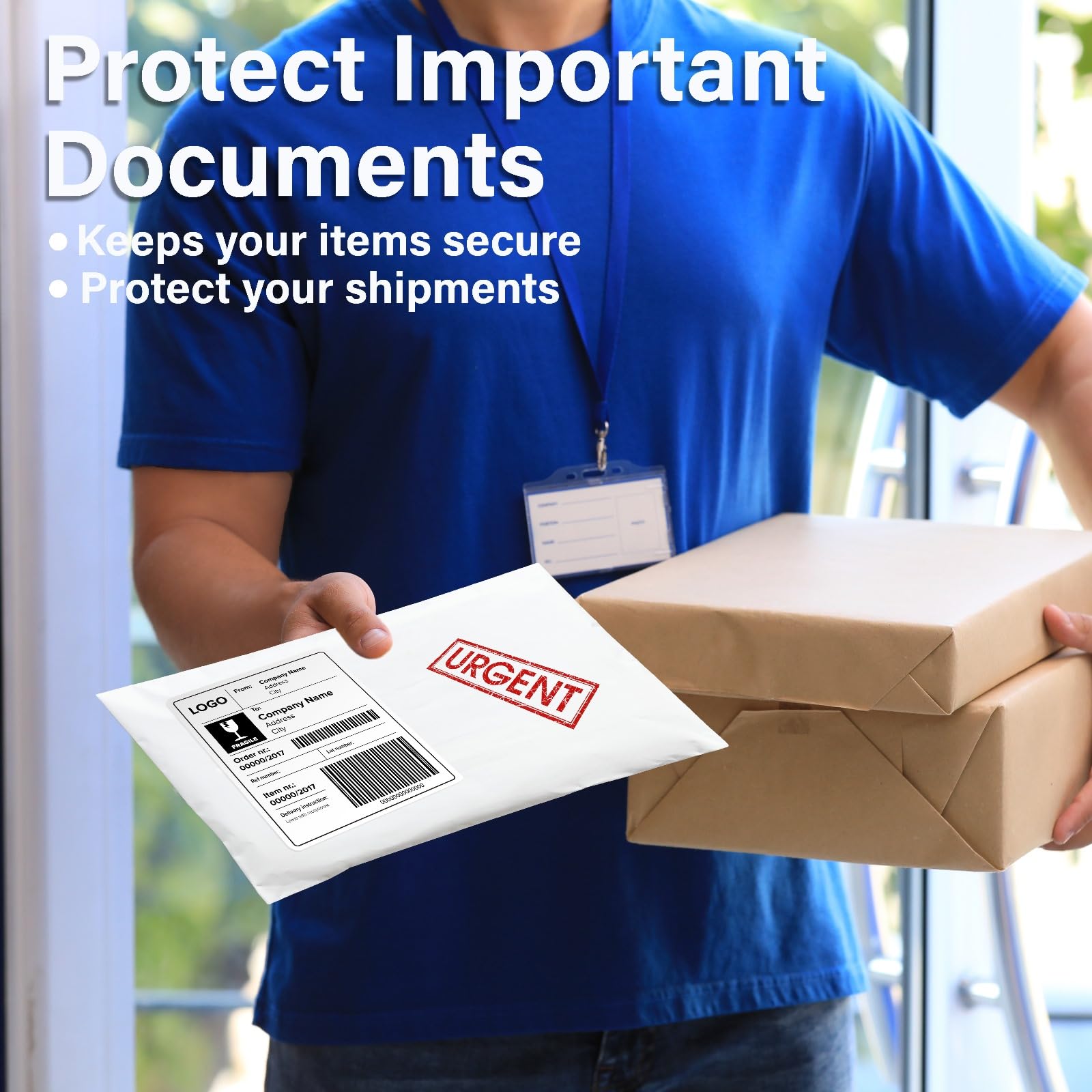 [15/50/100 Pack] Tyvek Envelopes 9x12, Self Sealing Closure, Tyvek Material, 14 lb.