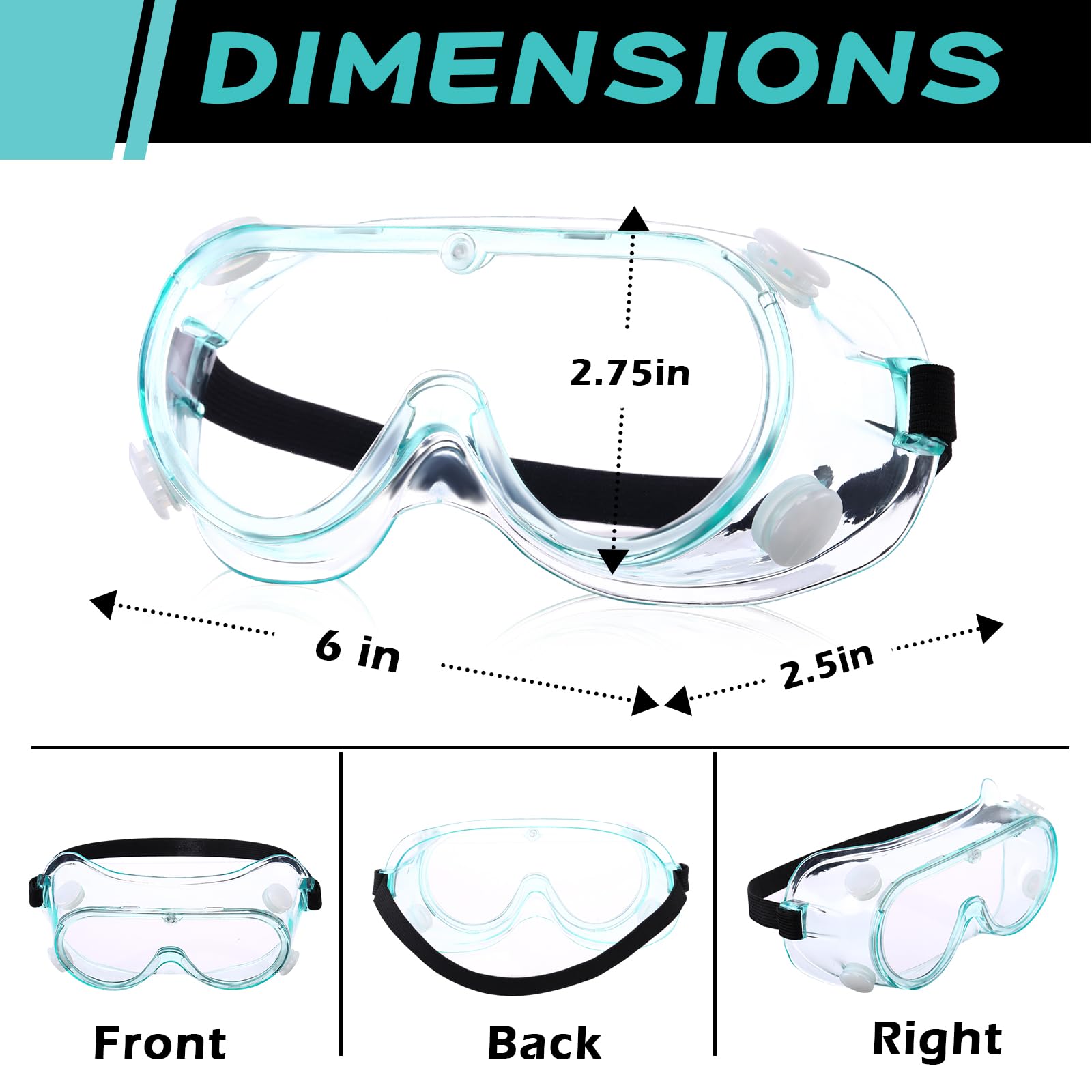 [30 PCS] Protective Safety Goggles