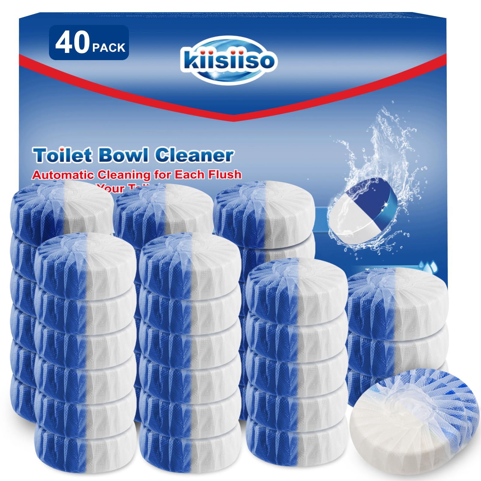 [12/26/40 PACK] KIISIISO Toilet Bowl Cleaners