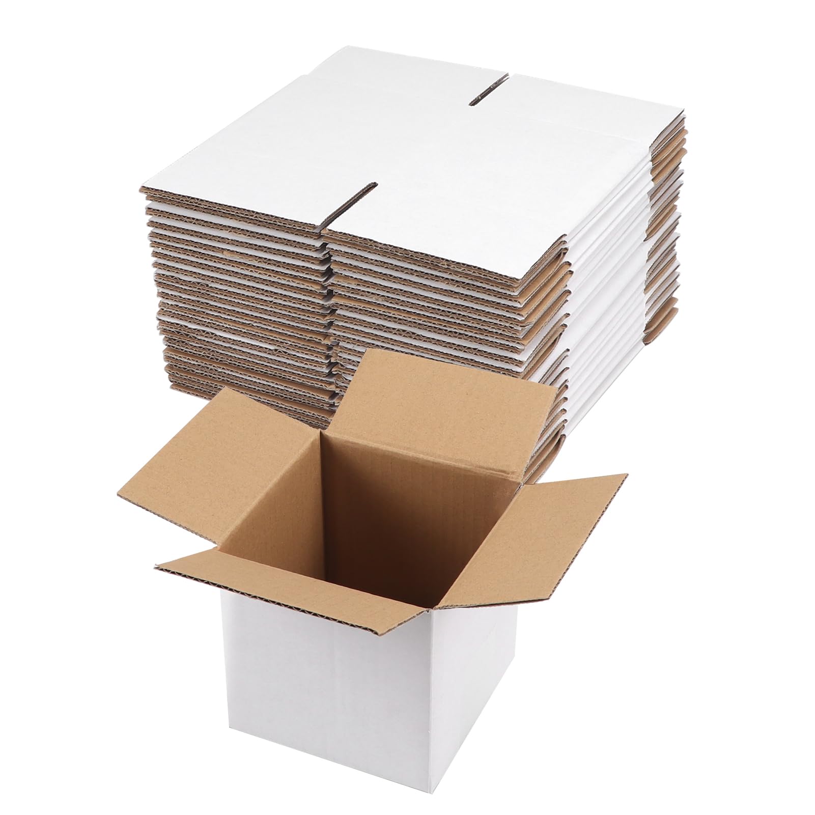 White Corrugated Cardboard Box (Set of 25)
