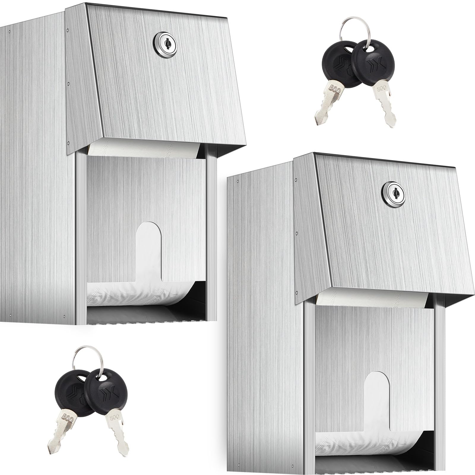 Dual Rolls Commercial Toilet Paper Dispenser Toilet Paper Container