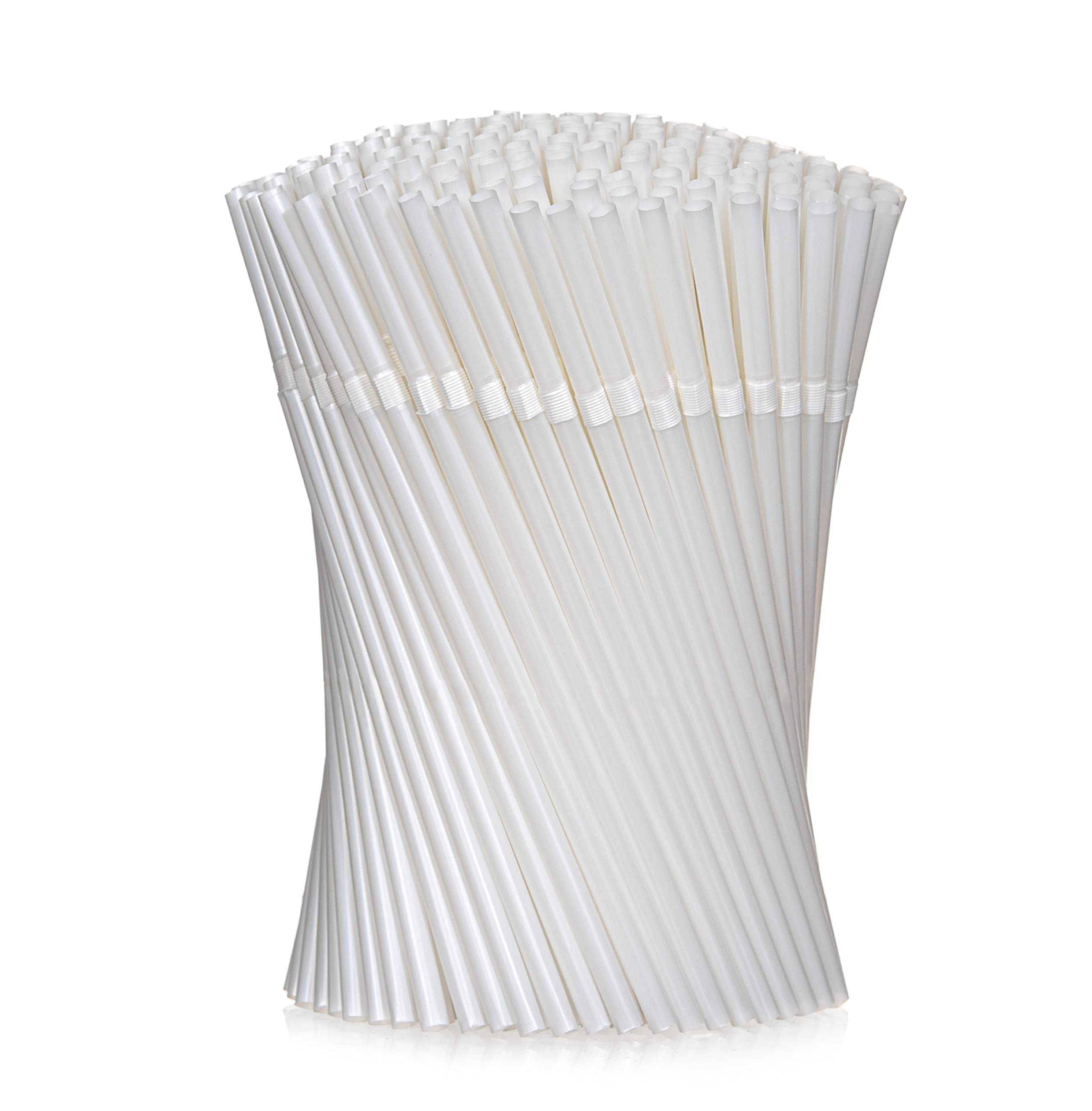 [360 CT] Flexible Plastic Drinking Straws, Food-Safe BPA Free, 7.75"