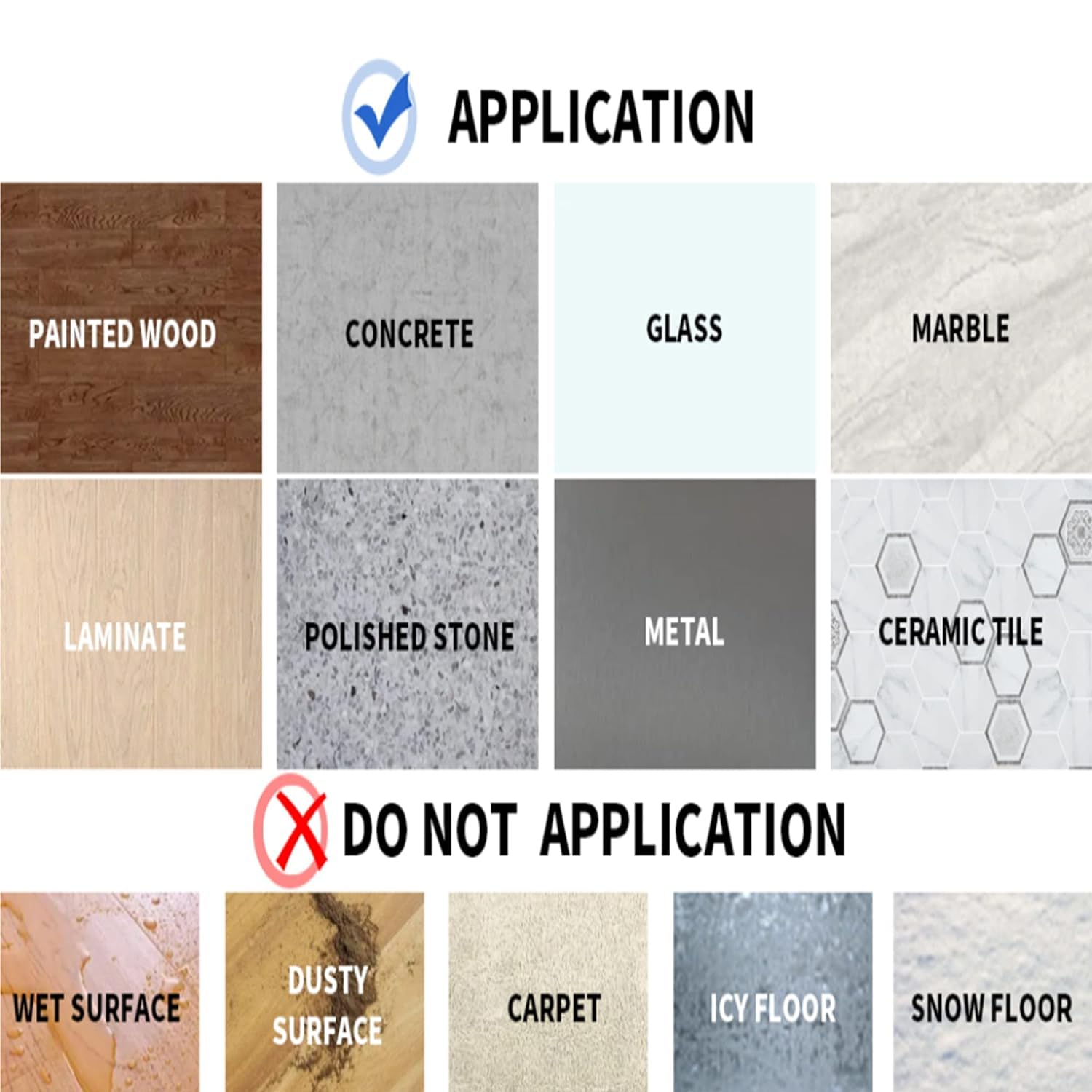 [1 Roll] Anti-Slip Safety Tape for Indoor/Outdoor, Compatible with Plastic, Wood, Ceramic, Glass, Metal