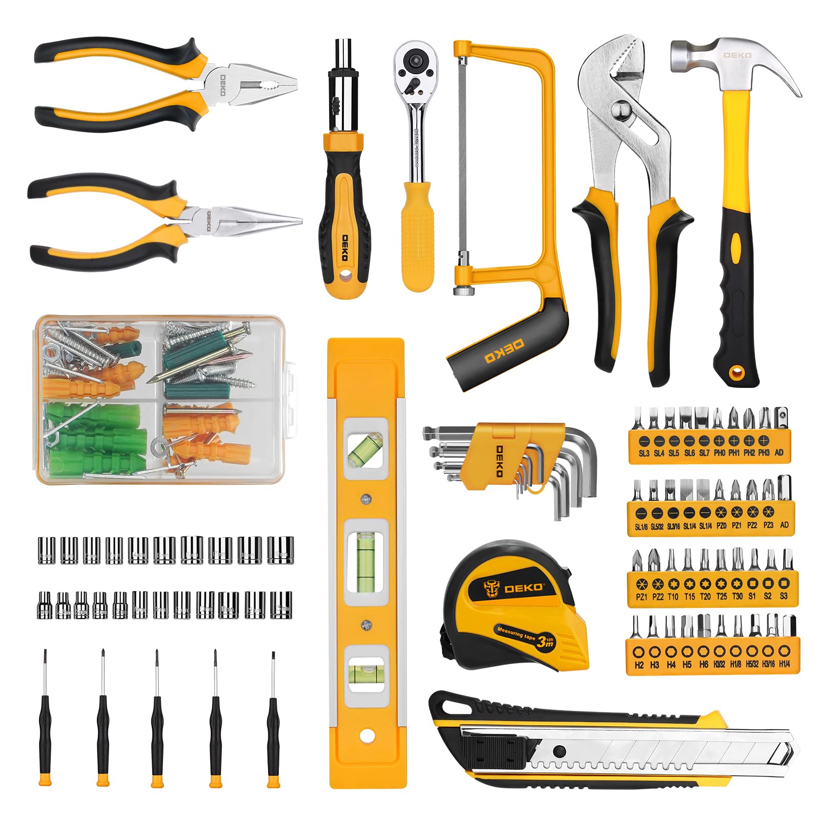 228 Piece Socket Wrench Auto Repair Tool Combination Package Mixed Tool Set
