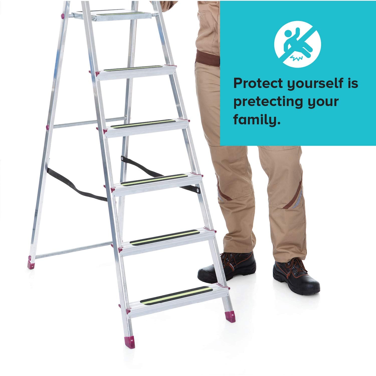 [12 Packs] Anti Slip Traction Treads Black, 2" X 12", Best Grip Tape, 80 Grit