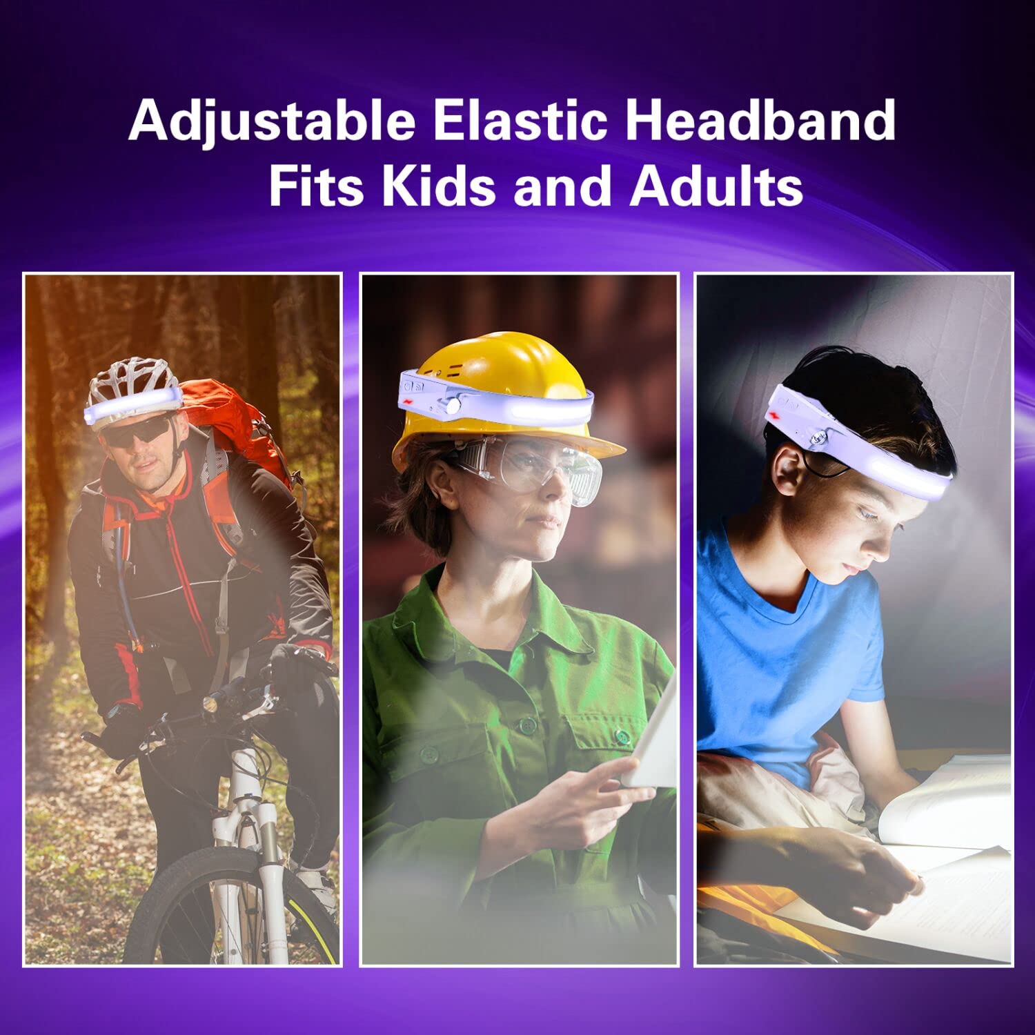 [1 / 2 Packs] Rechargeable Headlamps, Bright LED Headlamp Flashlight 1000 Lumen