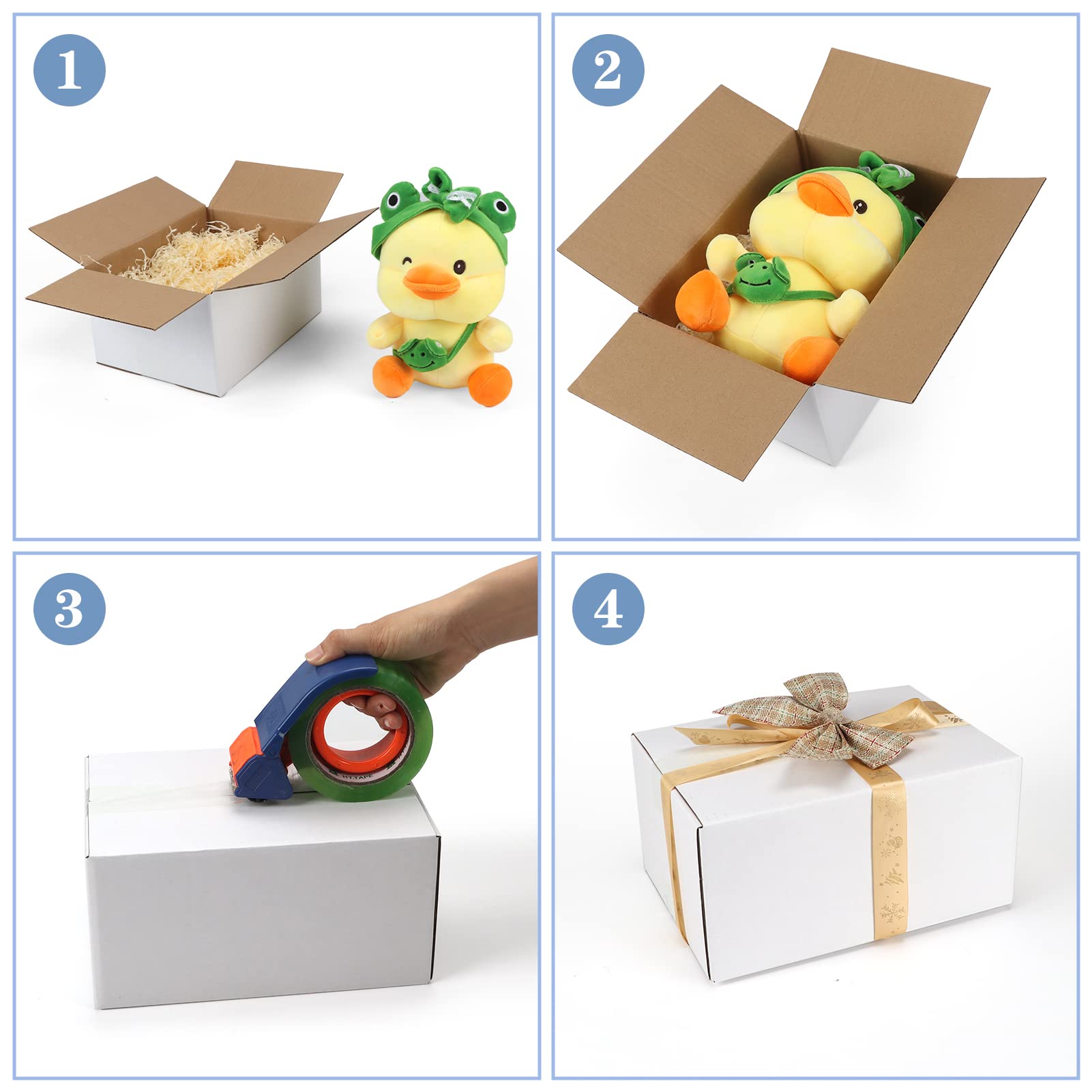 White Corrugated Cardboard Box (Set of 25)