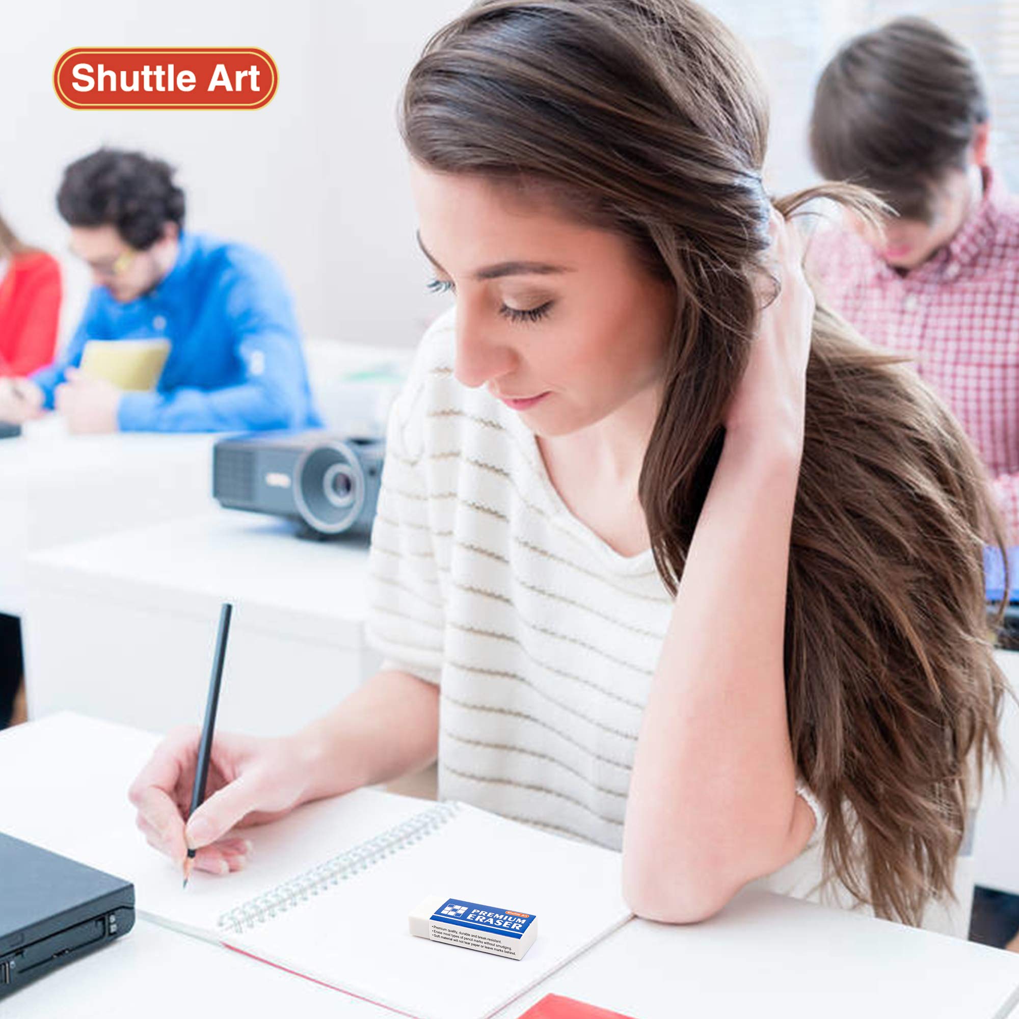 Erasers, 72 Pack Premium Erasers Bulk