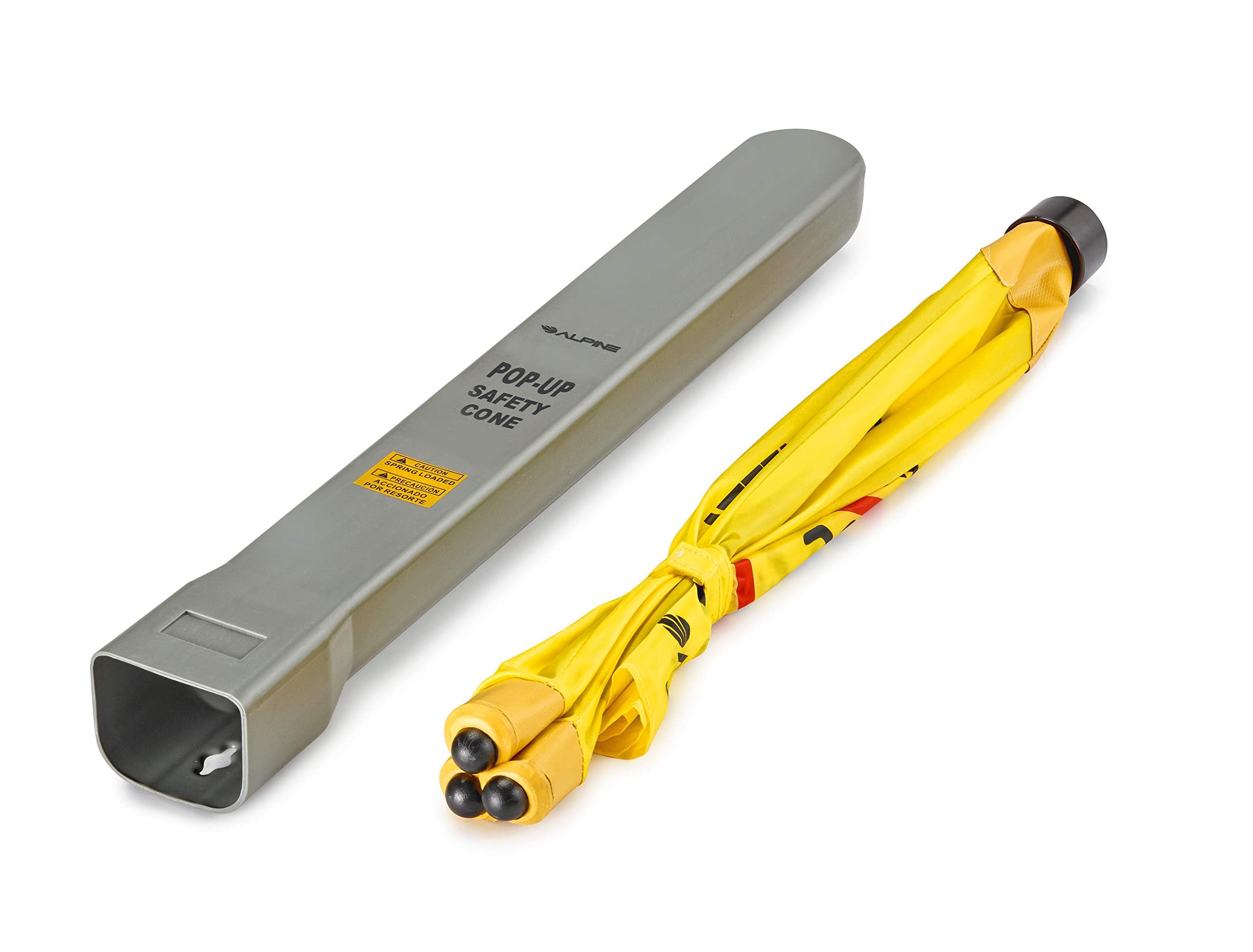 Pop-Up Wet Floor Sign - Portable Three Sided Caution Cone - 20/30 inches