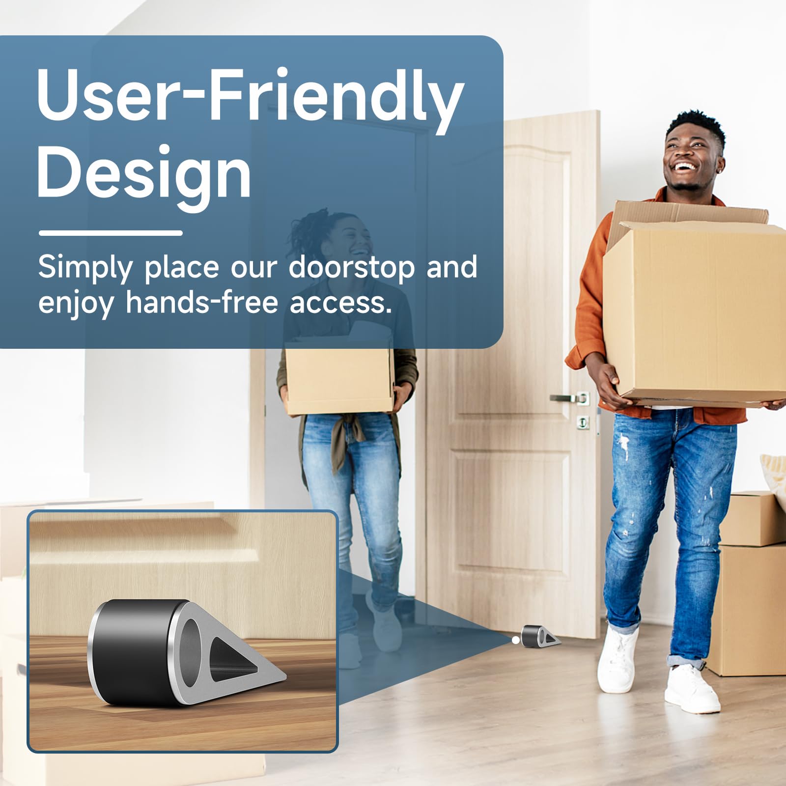 Door Stopper, Heavy Duty Door Wedge Holder Blocker for Bottom