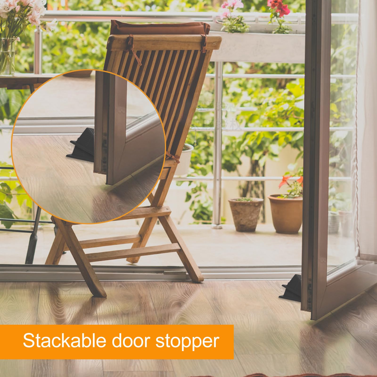 [5 Pack] Jumbo Door Stoppers for Floor