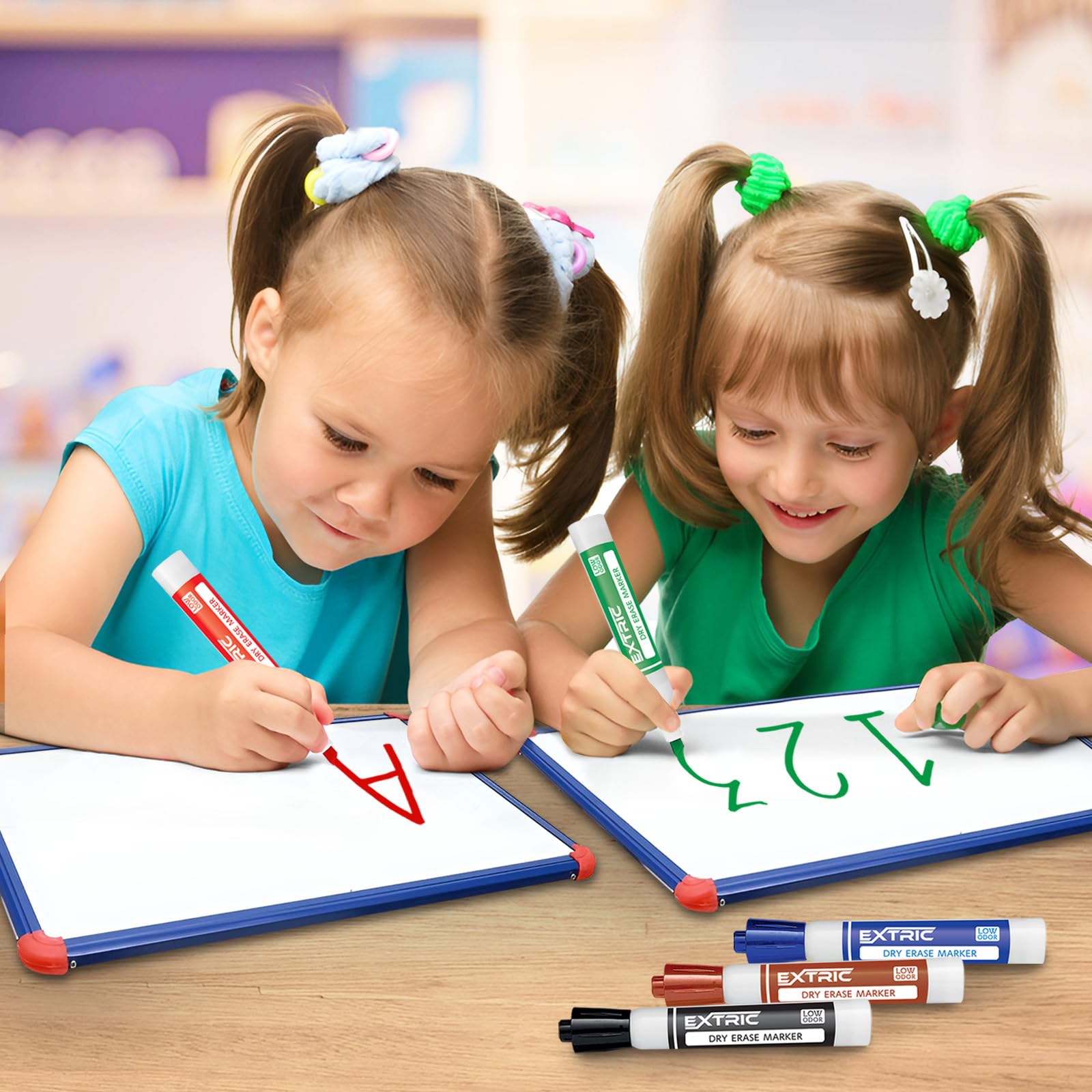 [13 CT] Thick and Fine Tip Dry Erase Markers and Dry Erase Eraser