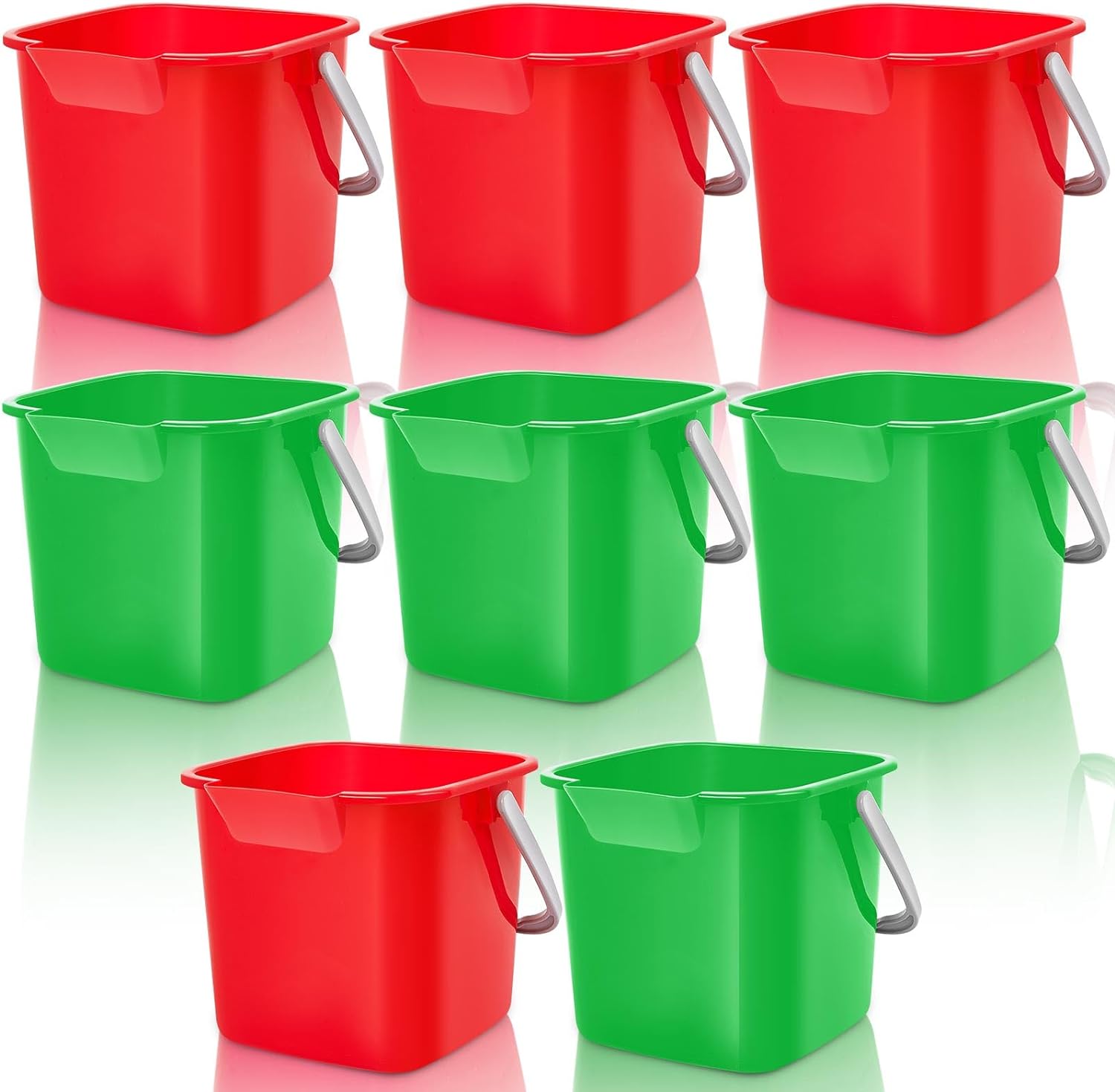 8 Pcs Sanitizing Bucket 3 Quart Cleaning Bucket (8 PCS)