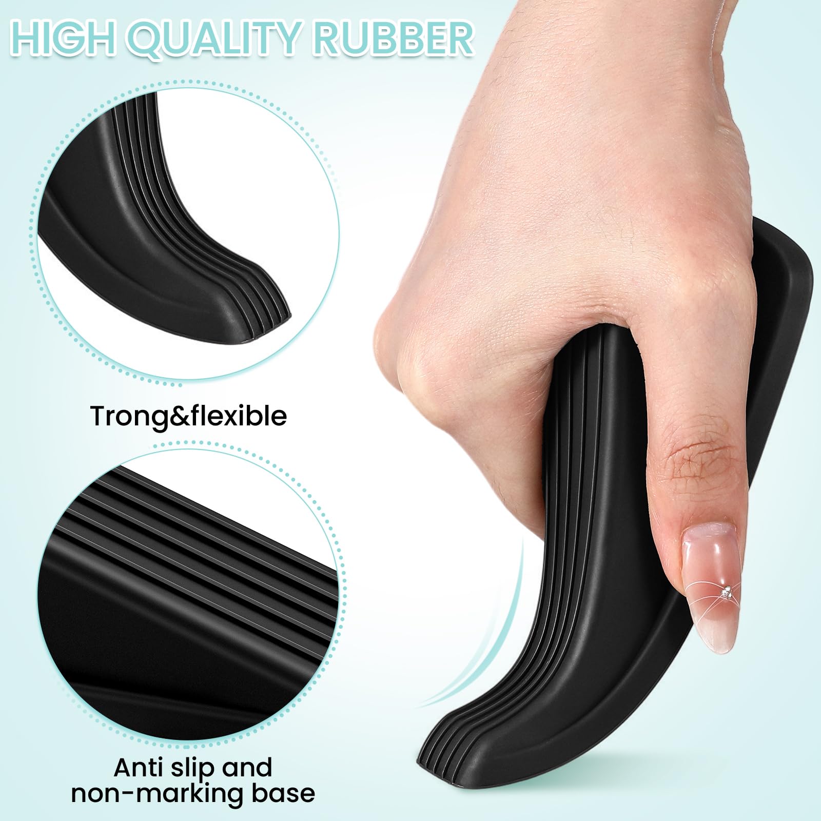 18/36/72 Pcs Rubber Door Stoppers for Bottom of Door