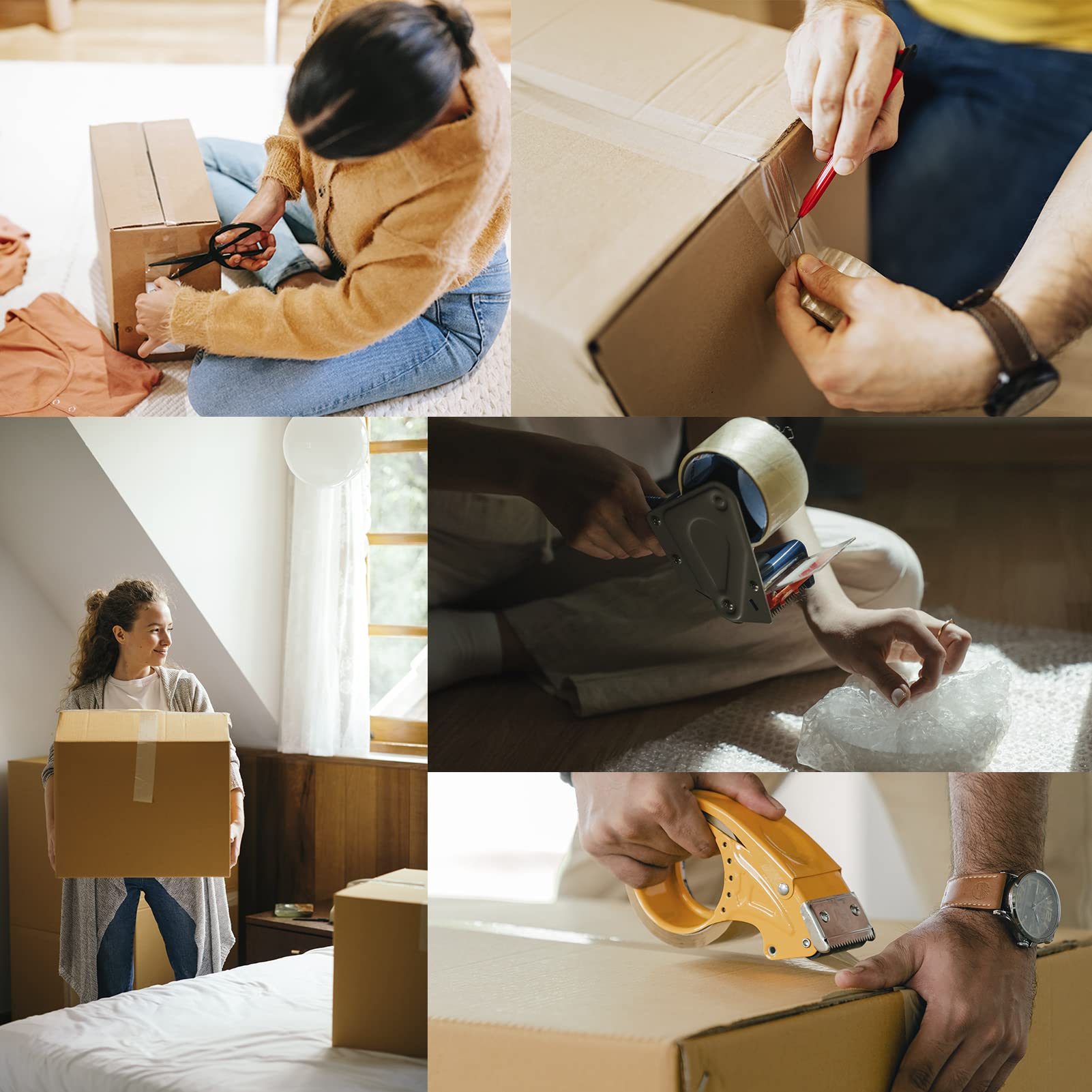 Carton Sealing Tape Heavy Duty, Clear Packing Tape