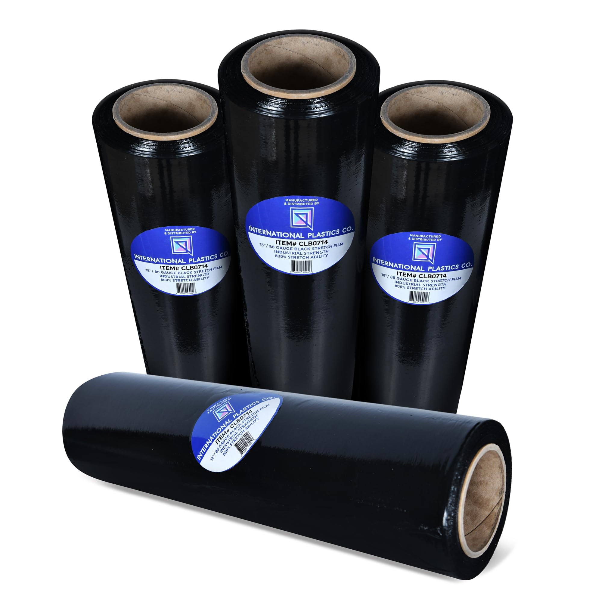 18" Stretch Film/Wrap 1500 feet 7 Layers 80 Gauge Industrial Strength 800% Stretch 20 Microns