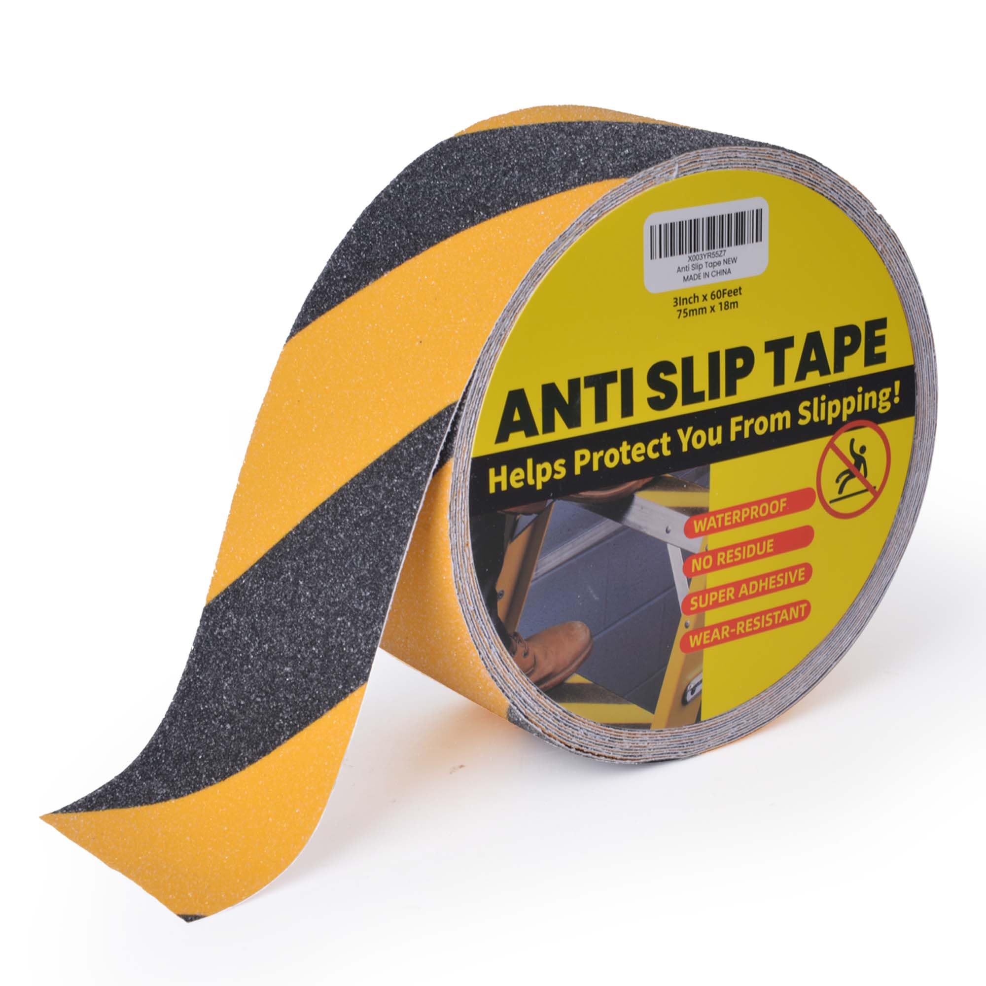 [1 Roll] Anti-Slip Safety Tape for Indoor/Outdoor, Compatible with Plastic, Wood, Ceramic, Glass, Metal