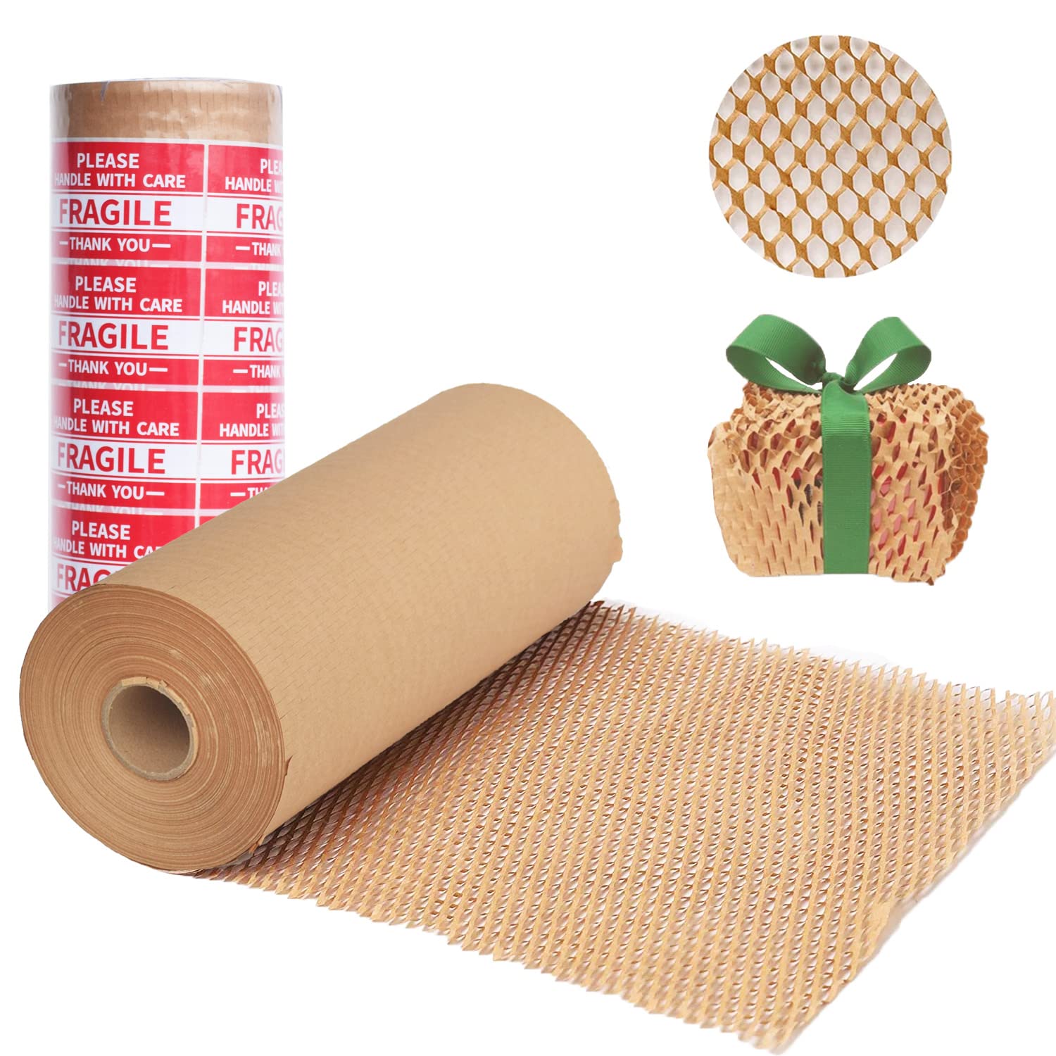 Packing Paper Wrap 12"x200' Recycled Cushioning Wrapping Roll Eco Friendly